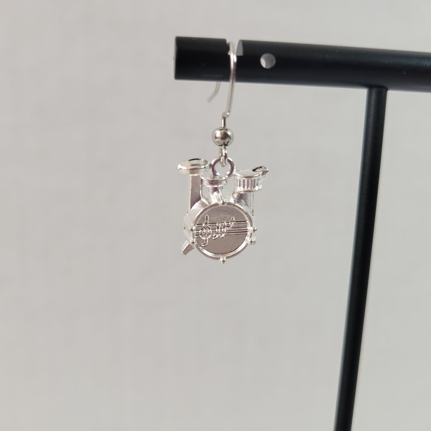 Women Drum Set Dangle Earrings Music Lover Percussion Jewelry Gift Unique E87E
