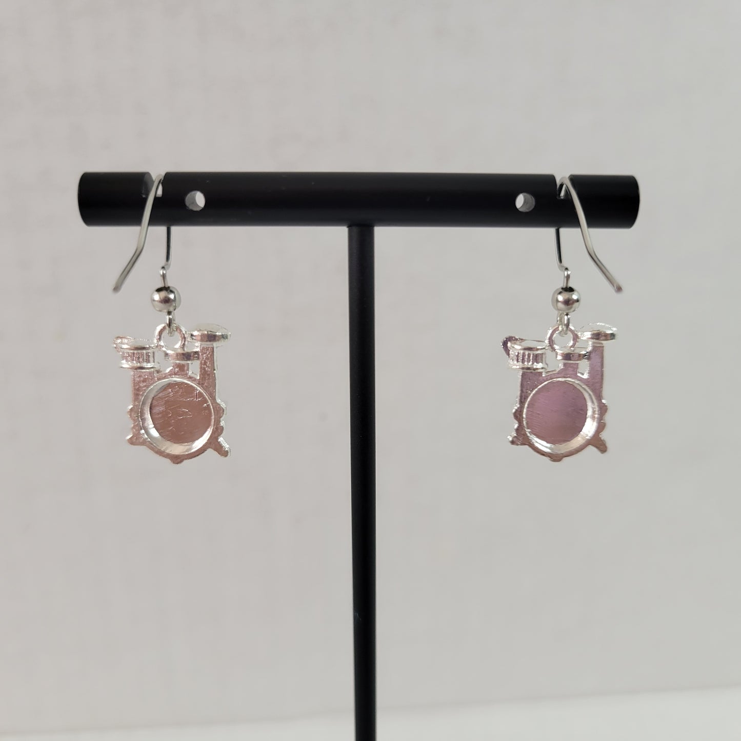 Women Drum Set Dangle Earrings Music Lover Percussion Jewelry Gift Unique E87E