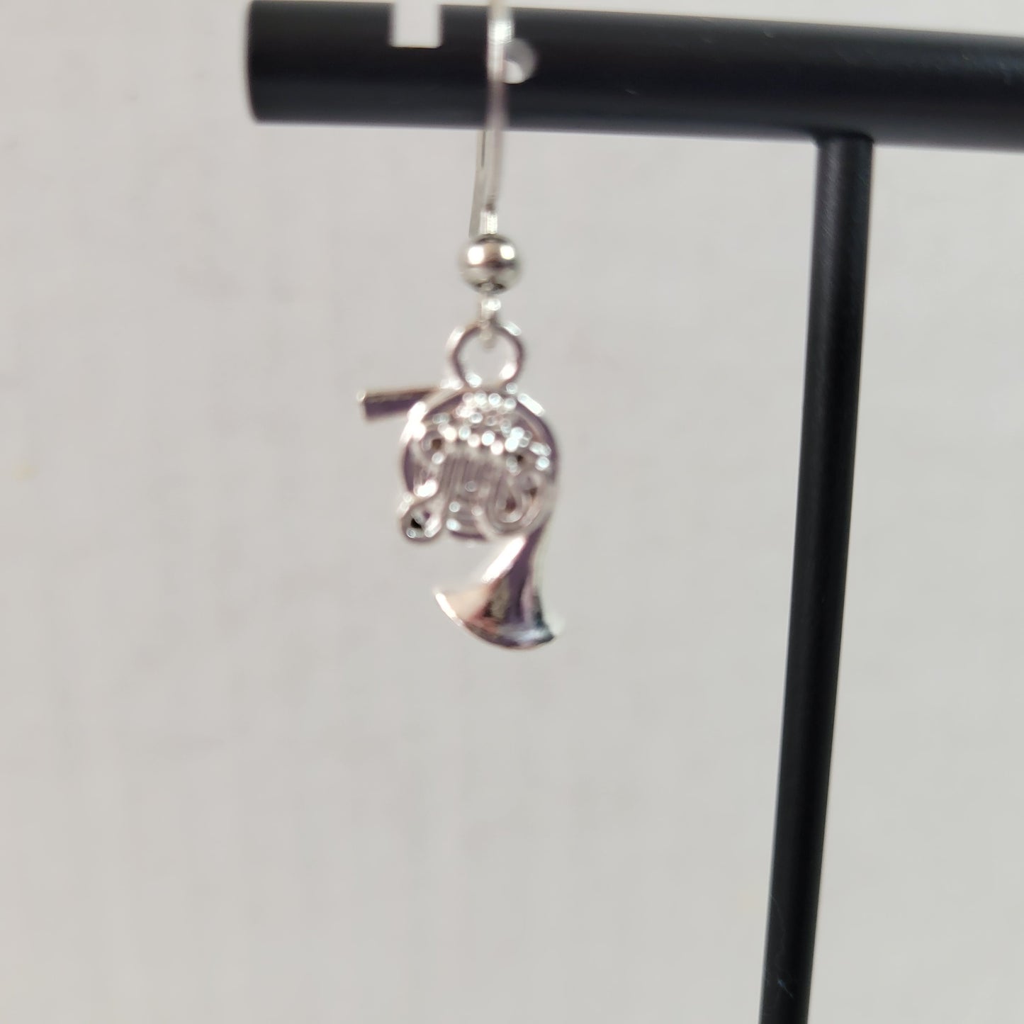 Women French Horn Dangle Earrings Music Lover Drop Jewelry Band Orchestra E94E