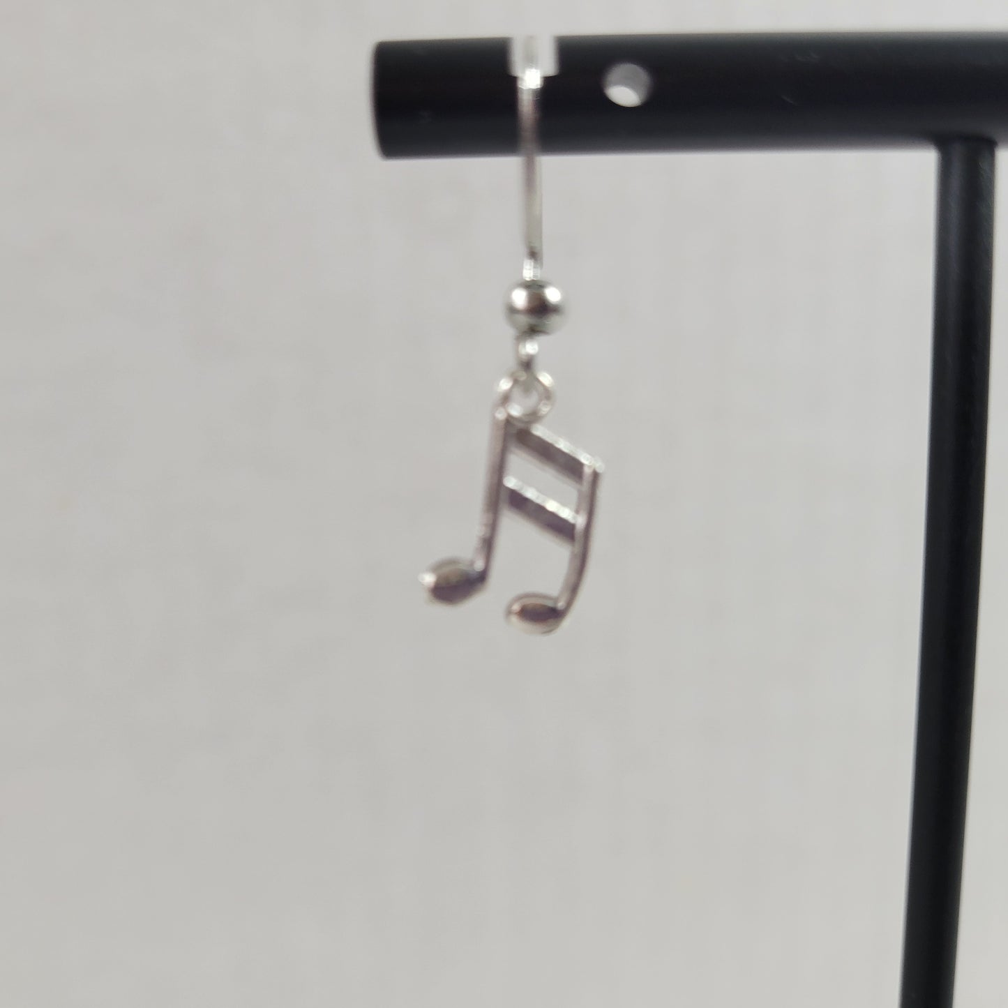 Music Notes Womens Dangle Drop Earrings Silver Tone Alloy Musical Fashion E105E