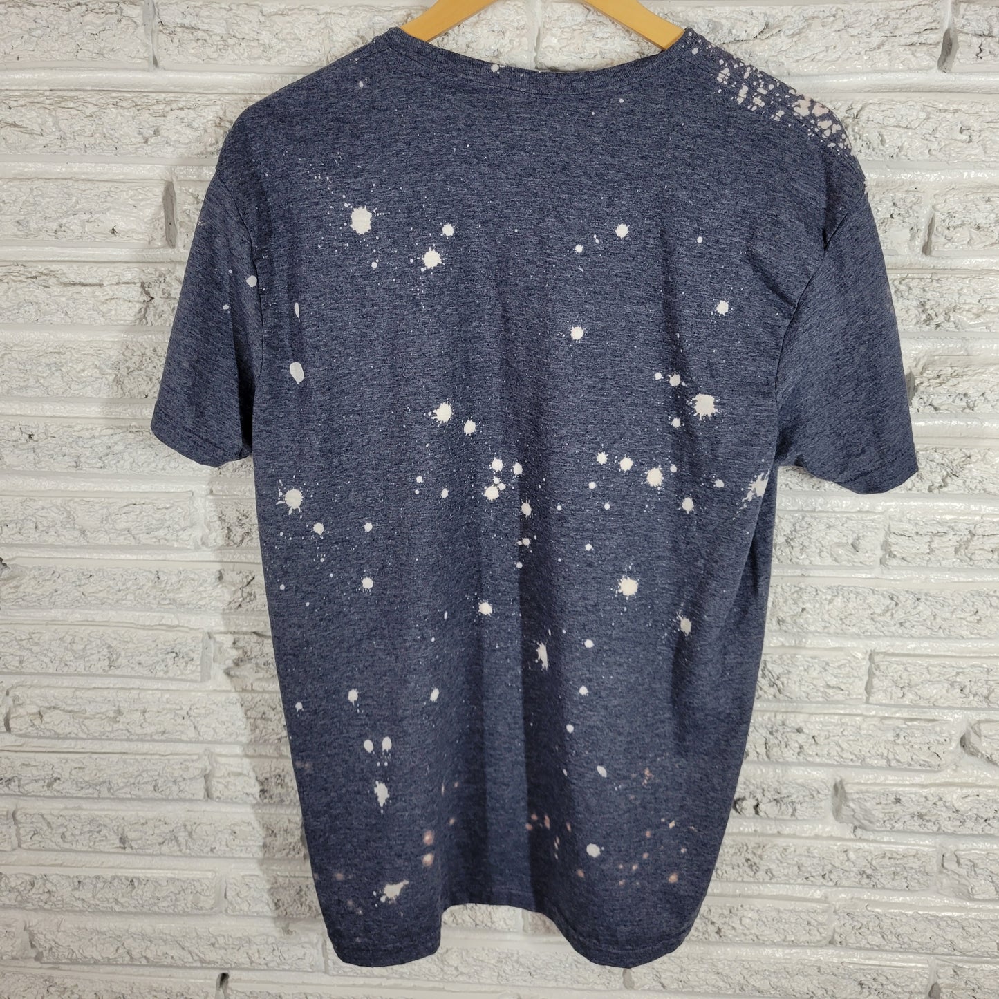 Forever Anxious Women's XL T-Shirt Paint Splatter Cotton Crew Neck NOV22XE