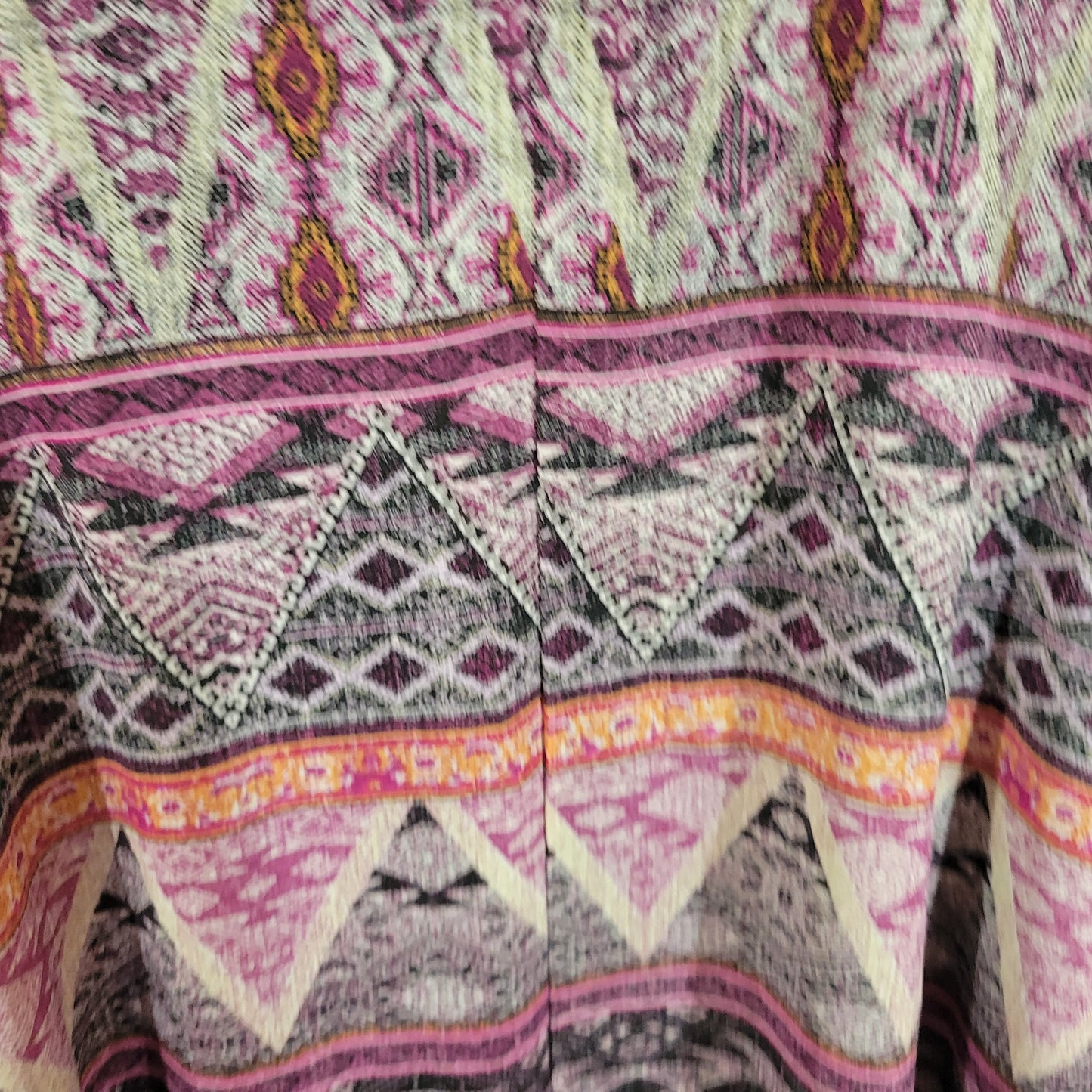 Dress Barn Womens 2X Purple Geometric Keyhole Blouse Sleeveless Lined GEO17E