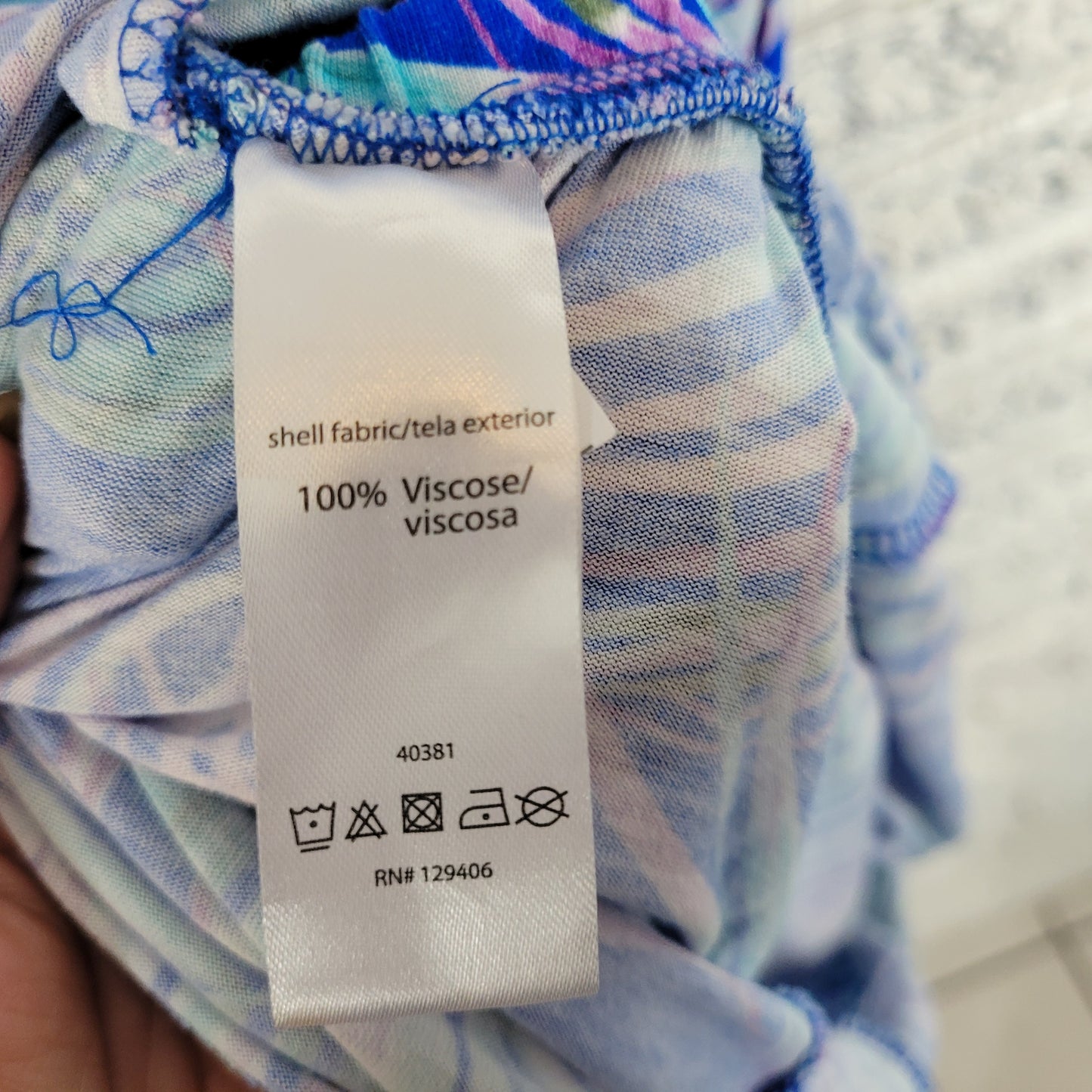 Venus Lascana Womens 1X Romper Blue Floral Sleeveless Elastic Waist FLO83E