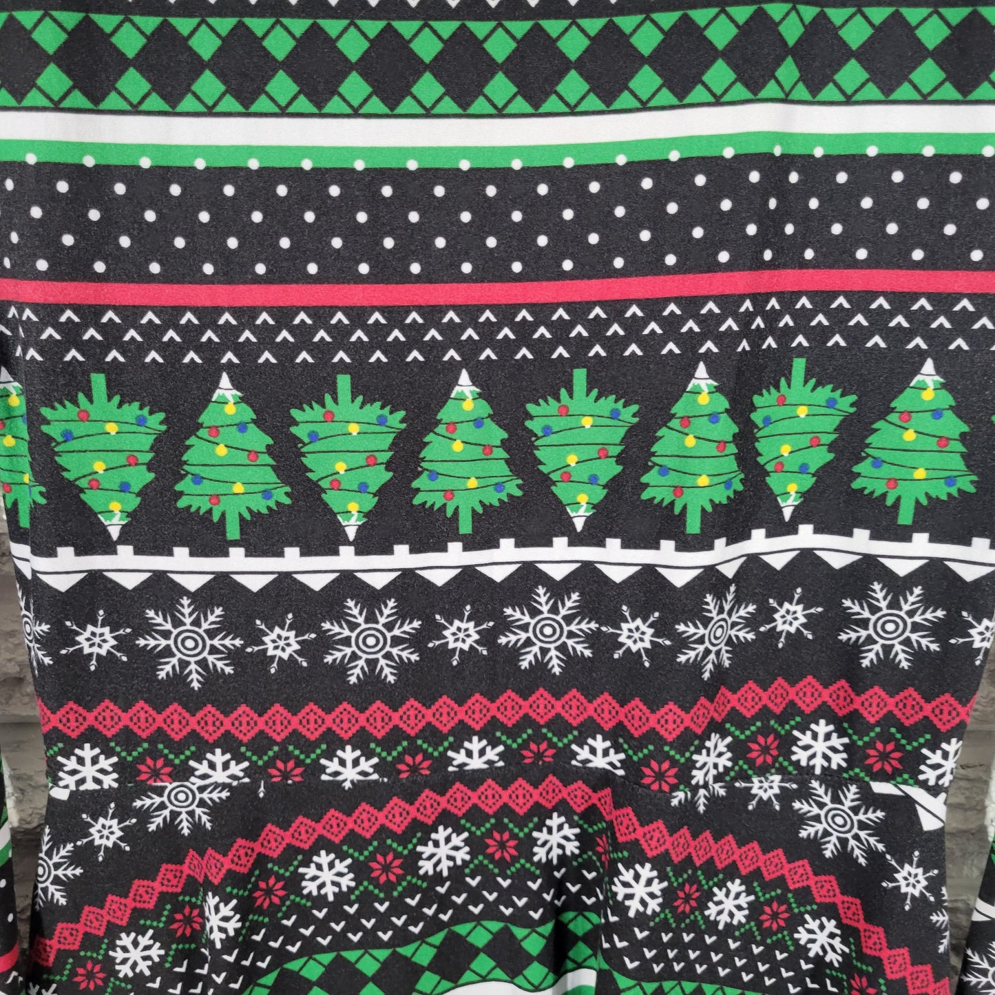 Derek Heart Womens XL Christmas Dress Fit Flare Multicolor Long Sleeve NOV23XE