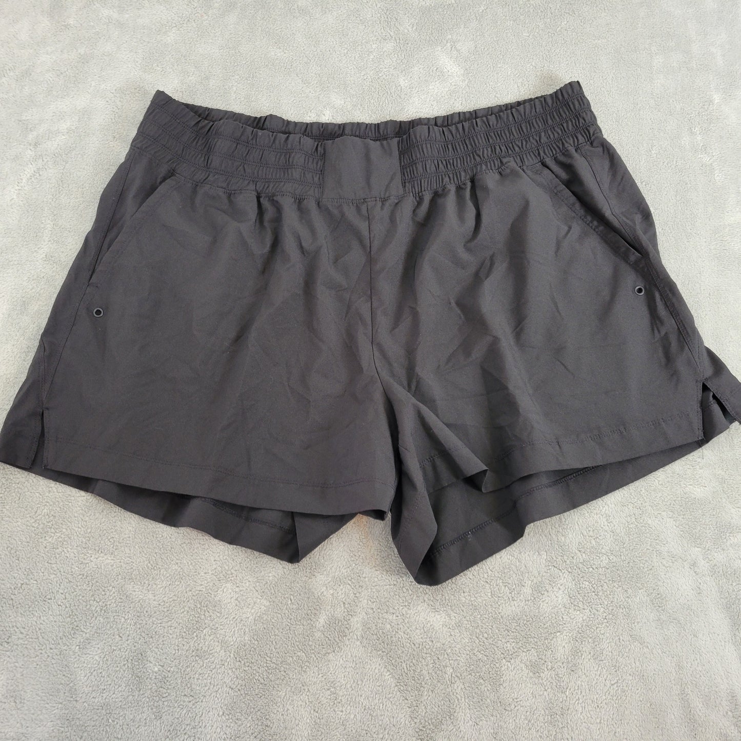 Old Navy Shorts 2X Womens Plus Black Quick Dry Elastic Waist Pull On BLA86E