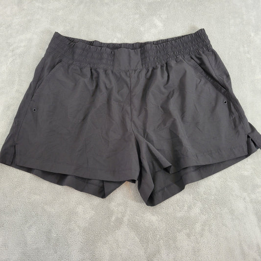 Old Navy Shorts 2X Womens Plus Black Quick Dry Elastic Waist Pull On BLA86E