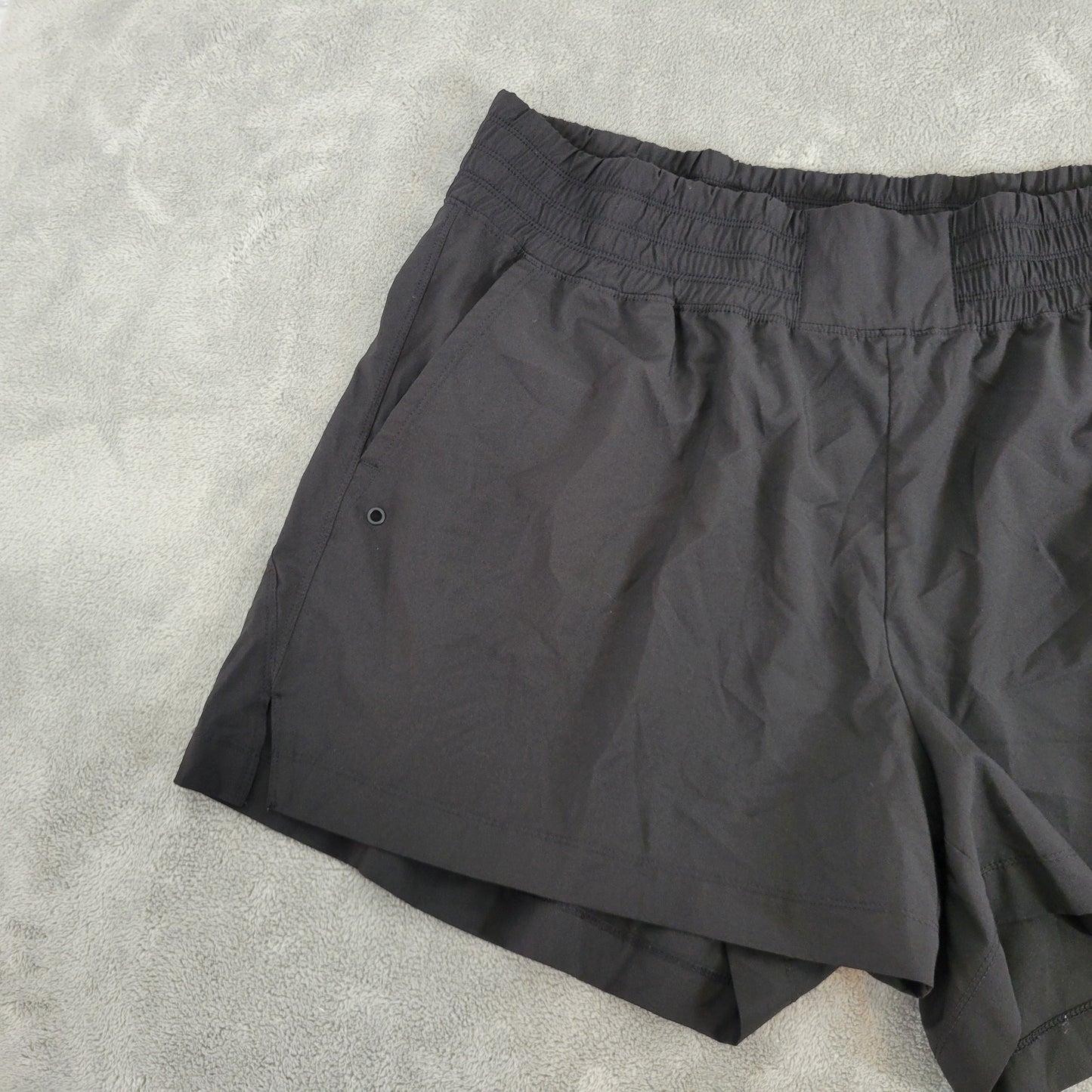 Old Navy Shorts 2X Womens Plus Black Quick Dry Elastic Waist Pull On BLA86E