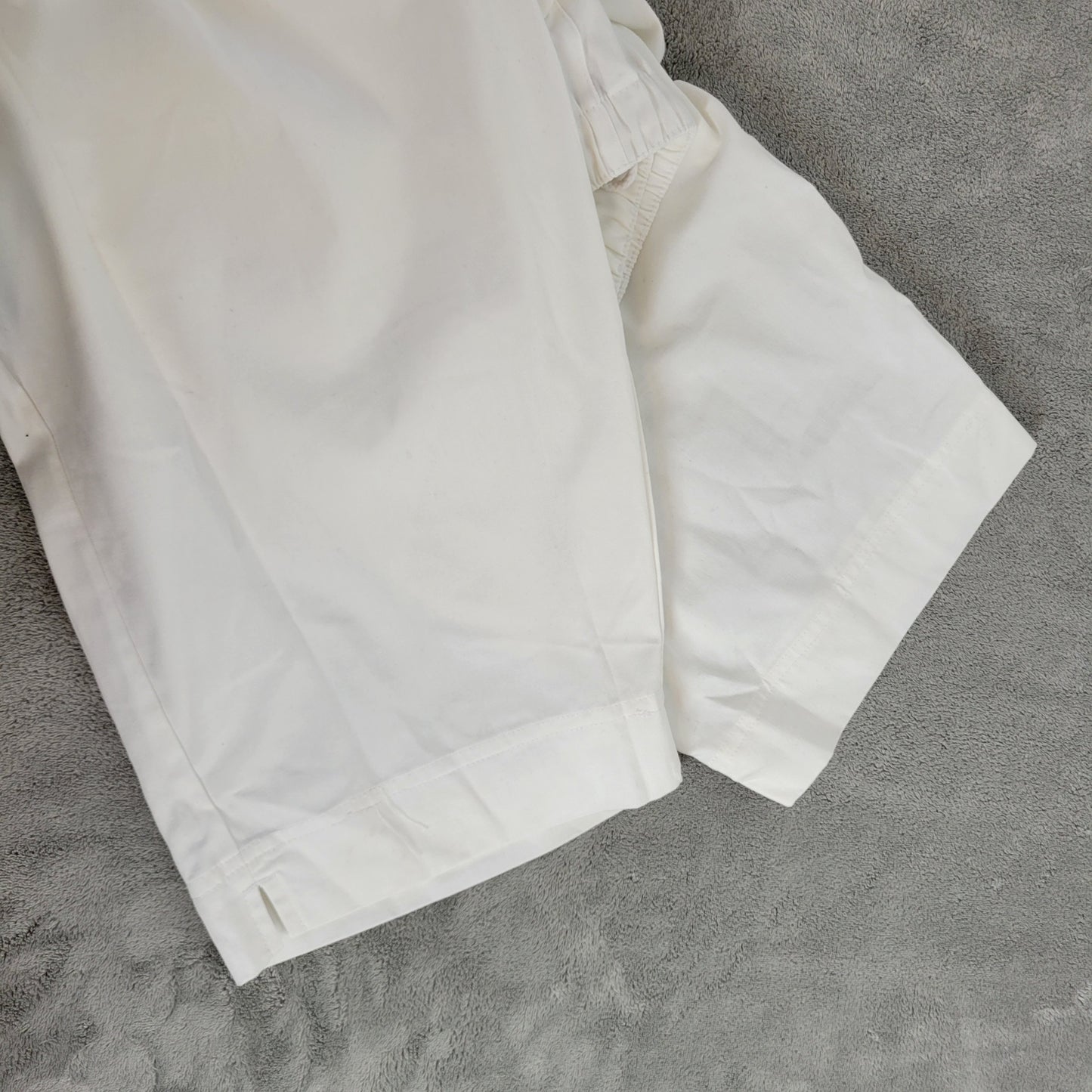 Coral Bay 1X Capri Pants Womens Plus White Drawstring Pull On 18.5 Inseam WHI18E