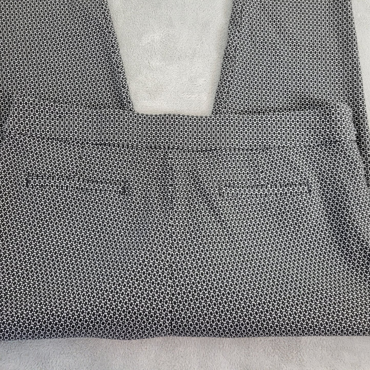 Maurices XXL Black White Geometric Knit Pants Elastic Waist Pull On GEO65E