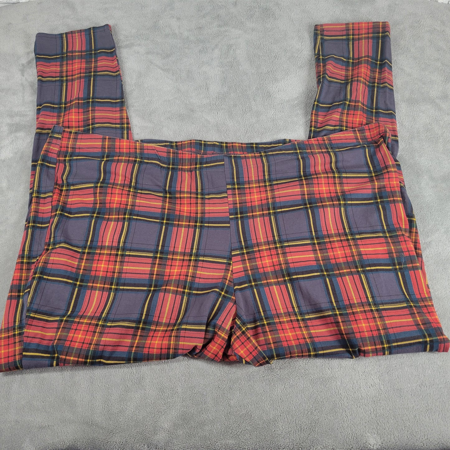 Torrid Lounge Pants Womens 6X Red Blue Plaid Sleepwear Pajamas Pull On PLA12E