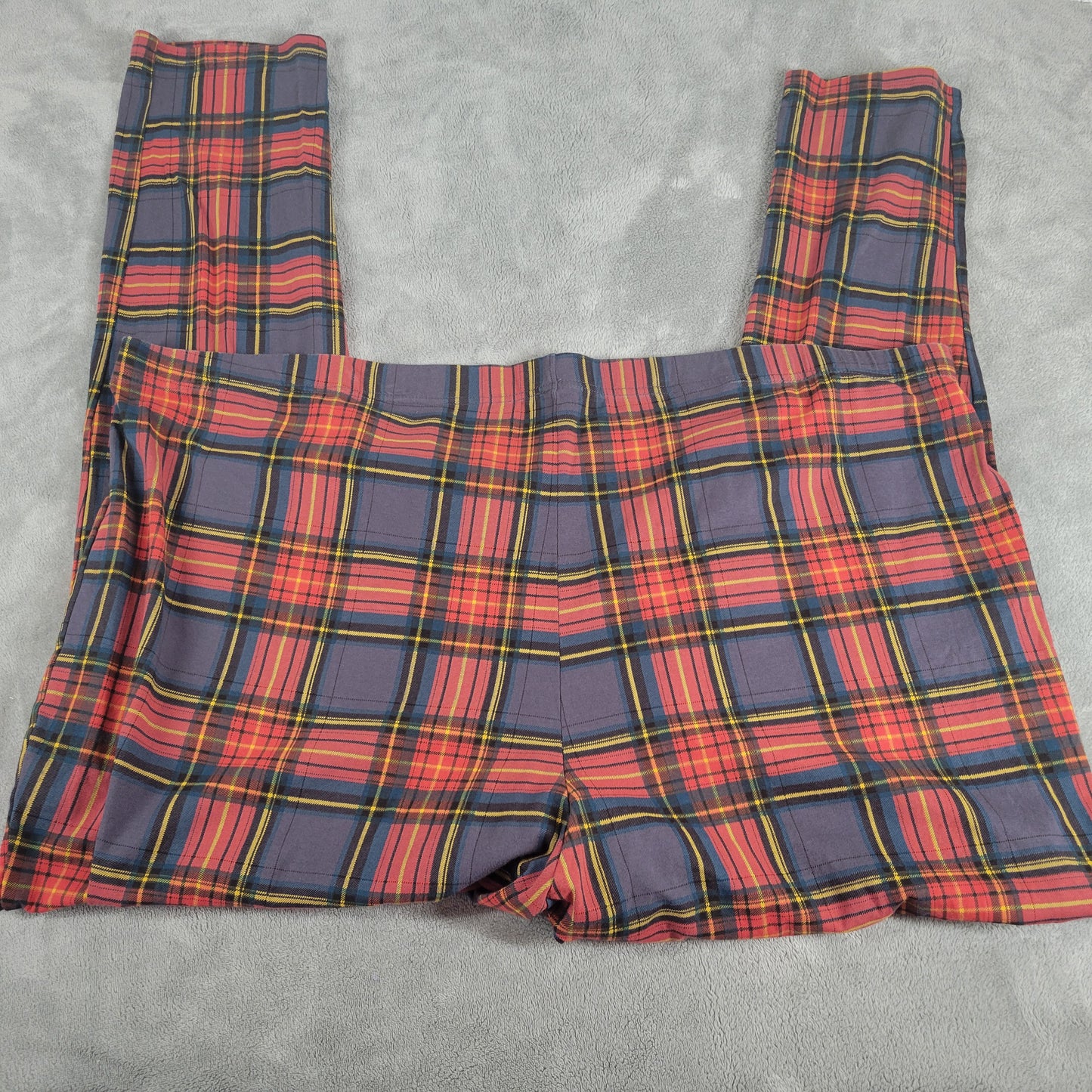 Torrid Lounge Pants Womens 6X Red Blue Plaid Sleepwear Pajamas Pull On PLA12E