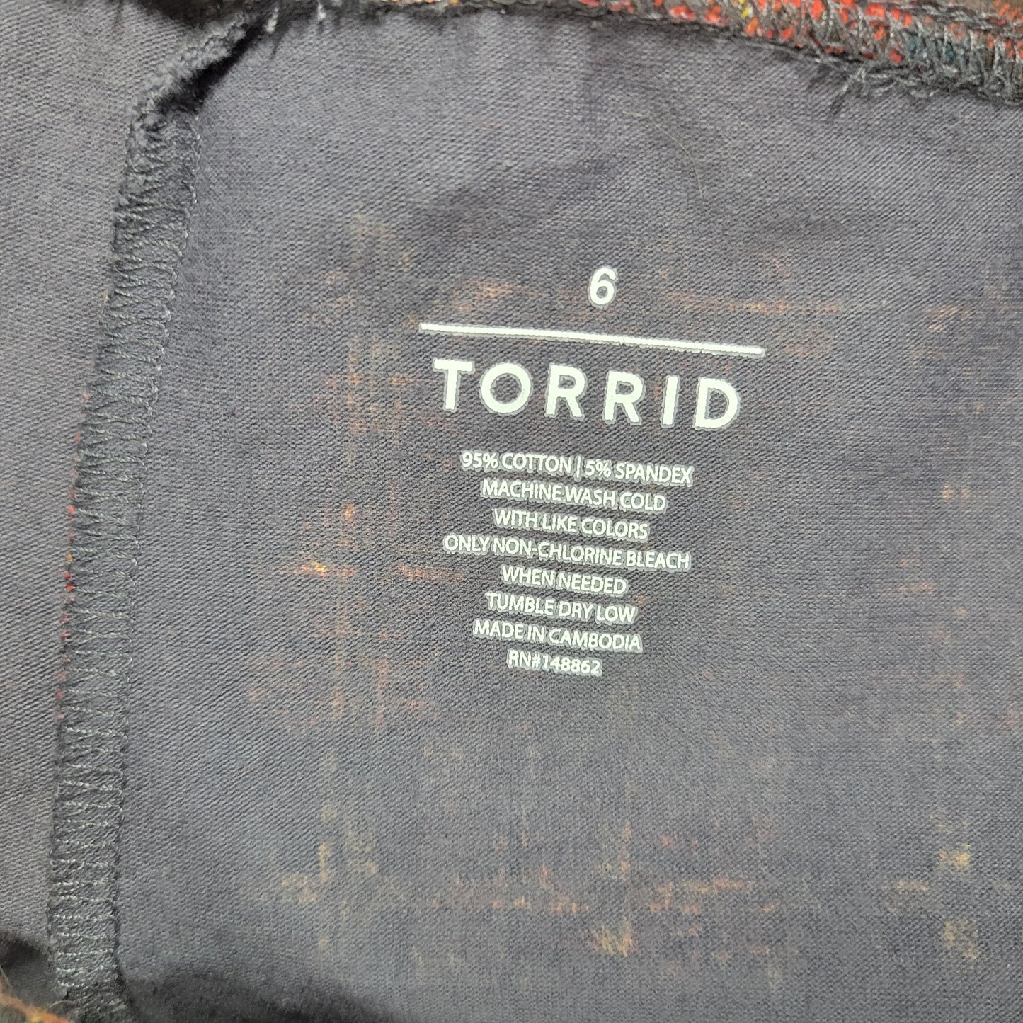 Torrid Lounge Pants Womens 6X Red Blue Plaid Sleepwear Pajamas Pull On PLA12E