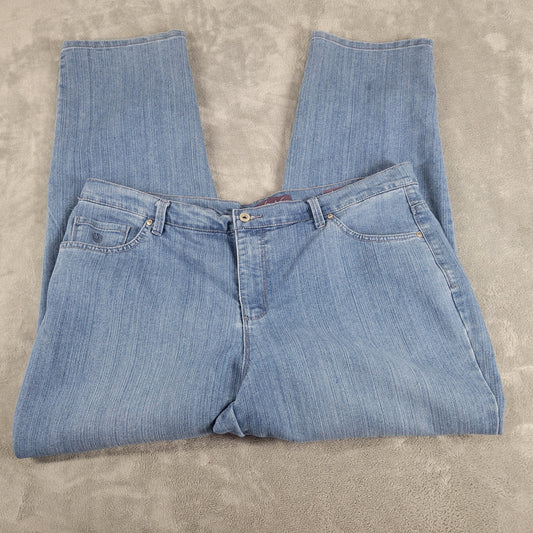 Gloria Vanderbilt Amanda Jeans Size 16W Womens Medium Wash Denim Classic SL112E