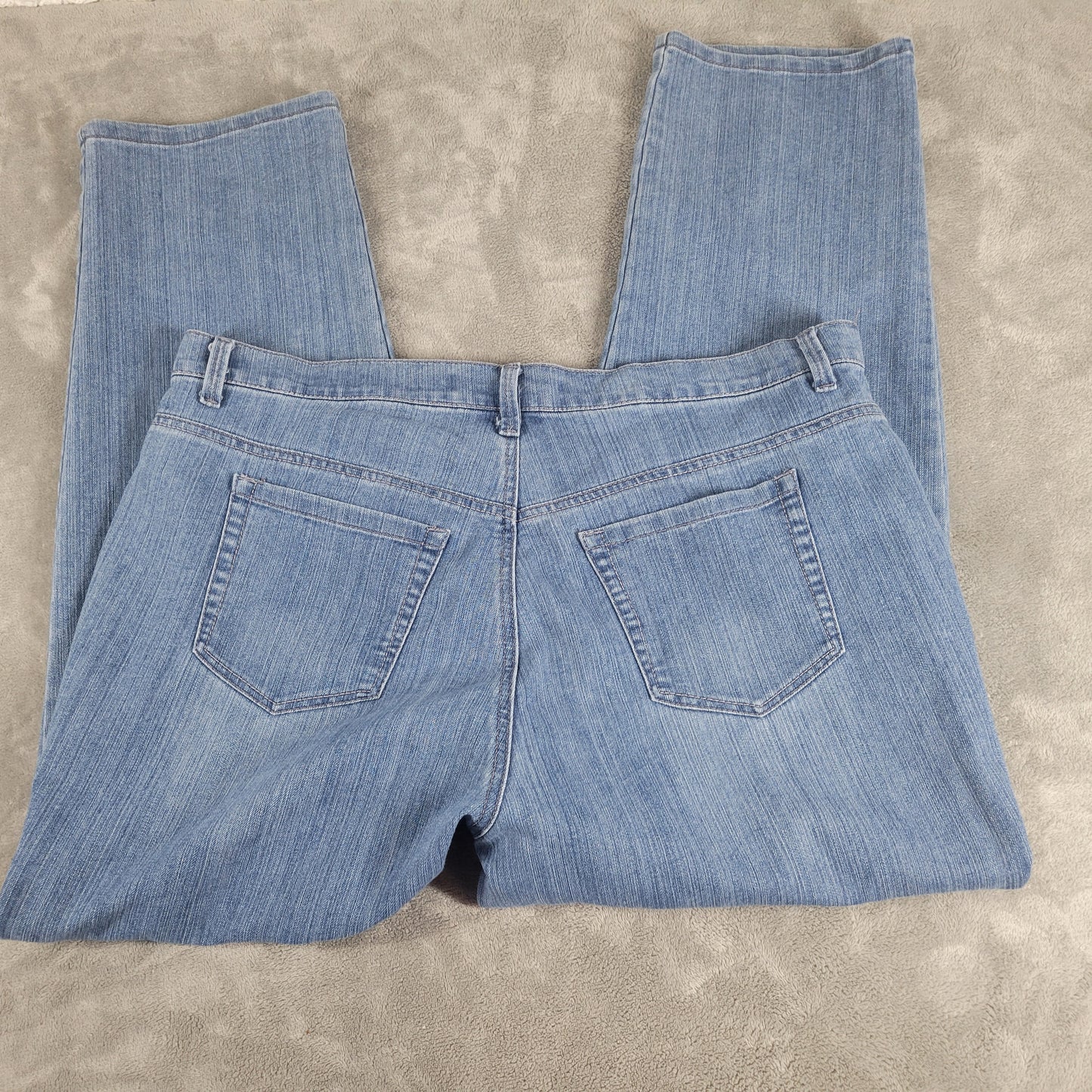 Gloria Vanderbilt Amanda Jeans Size 16W Womens Medium Wash Denim Classic SL112E