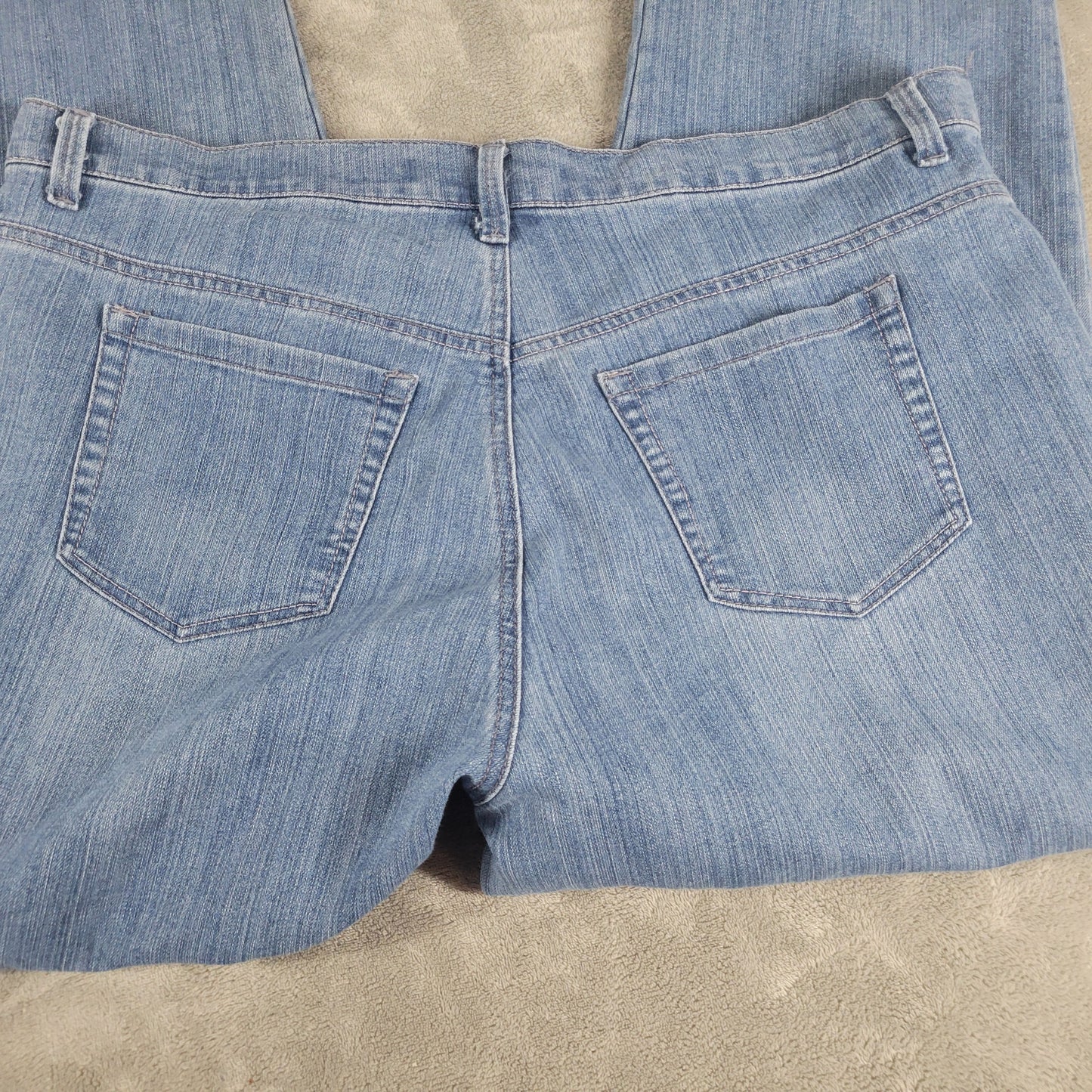 Gloria Vanderbilt Amanda Jeans Size 16W Womens Medium Wash Denim Classic SL112E