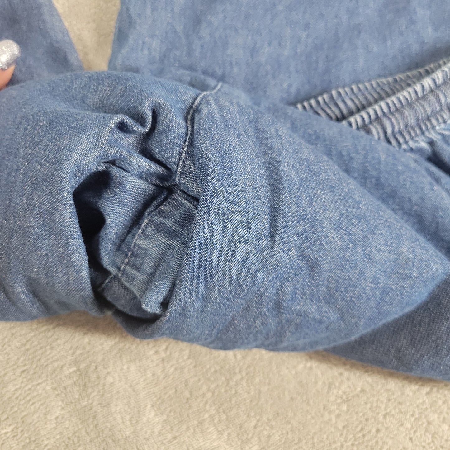 Liz & Me Signature Jeans Womens 2X Capri Dark Wash Denim Elastic Waist CAP16E