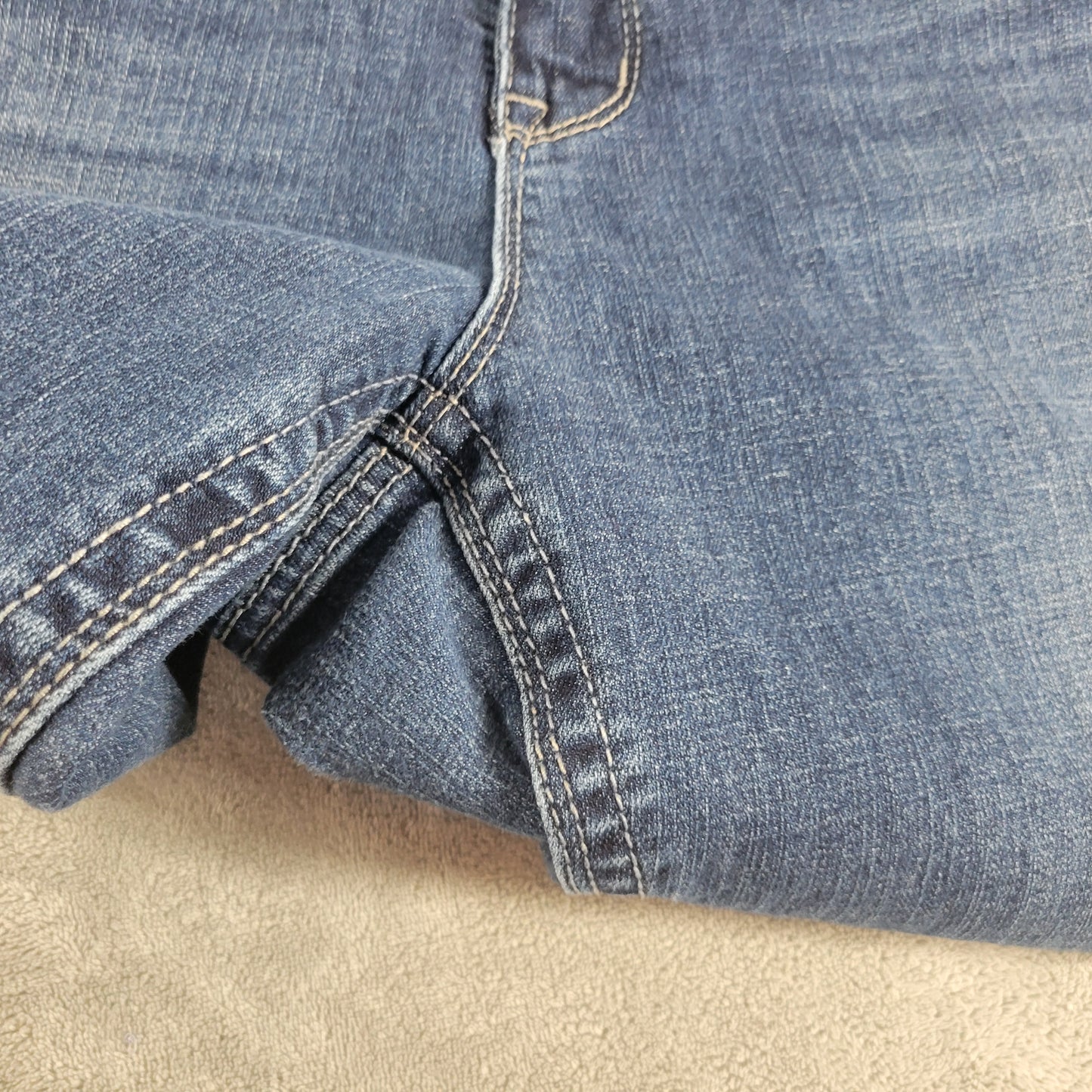 Melissa McCarthy Seven7 Jeans 22W Dark Wash Bootcut Embroidered Rhinestone BOO6E