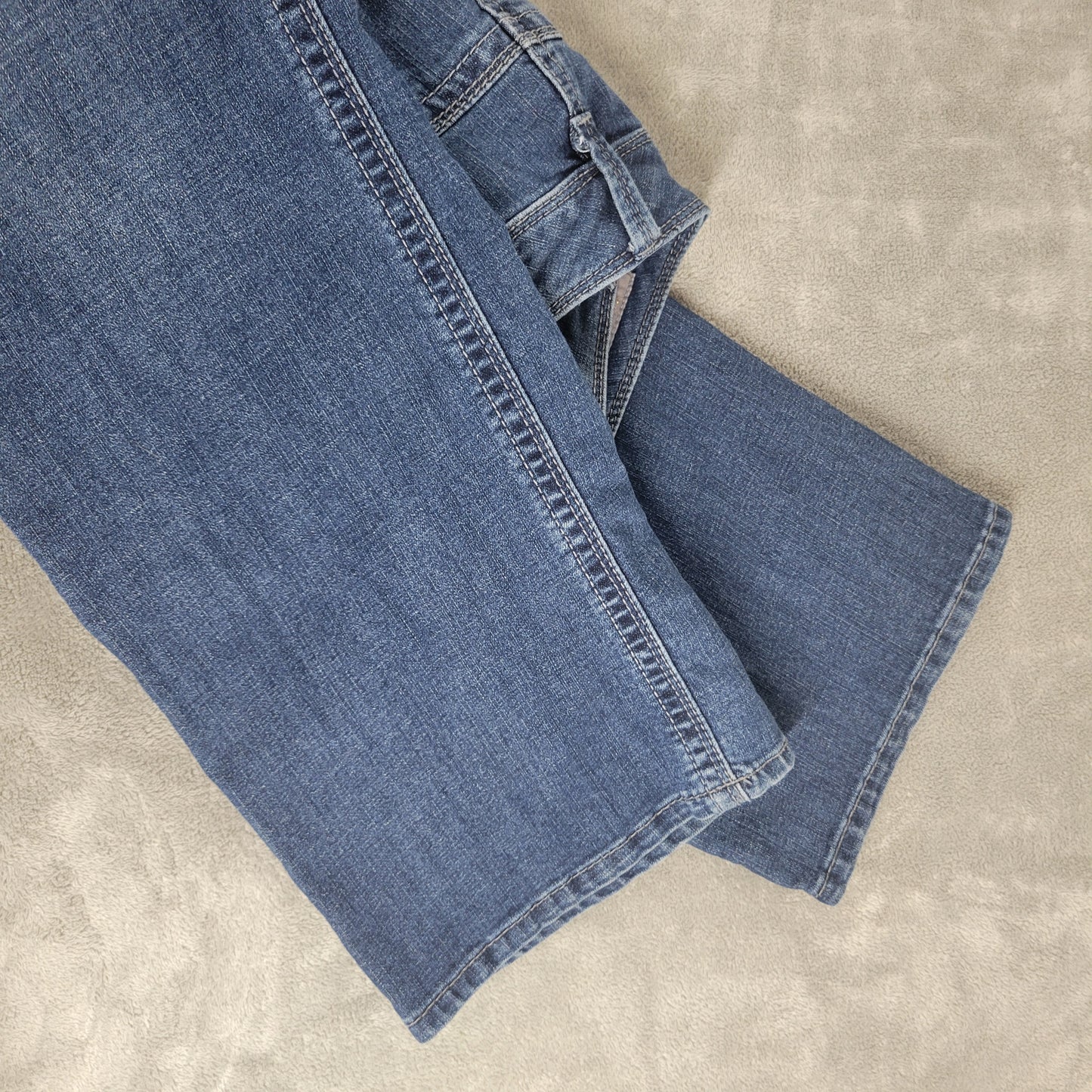 Melissa McCarthy Seven7 Jeans 22W Dark Wash Bootcut Embroidered Rhinestone BOO6E