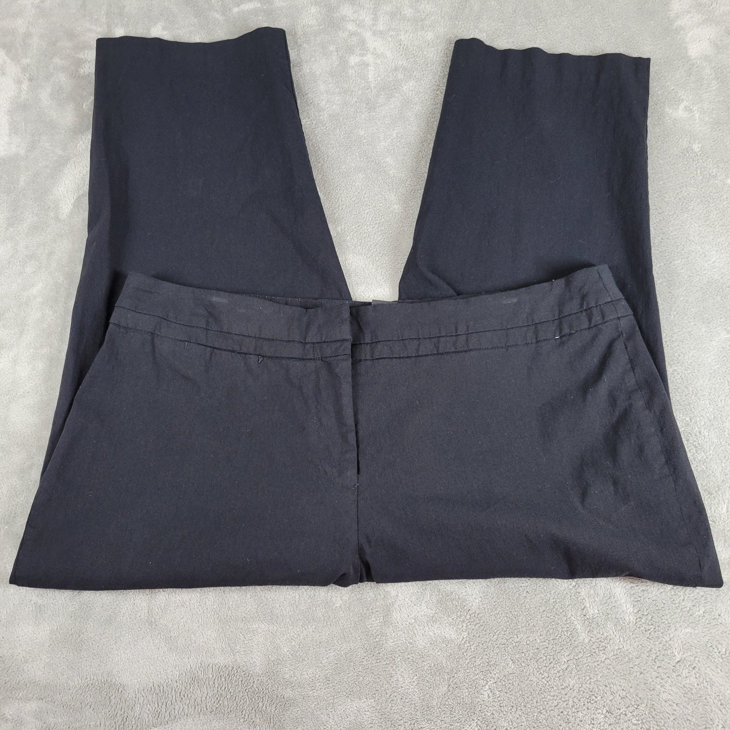 Lane Bryant Black Capri Dress Pants Size 20 Stretch Elastic Waist BLA121E