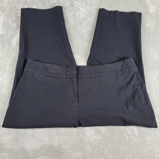 Lane Bryant Black Capri Dress Pants Size 20 Stretch Elastic Waist BLA121E