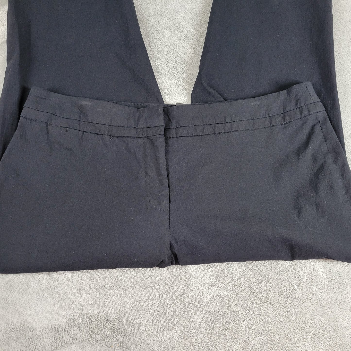 Lane Bryant Black Capri Dress Pants Size 20 Stretch Elastic Waist BLA121E
