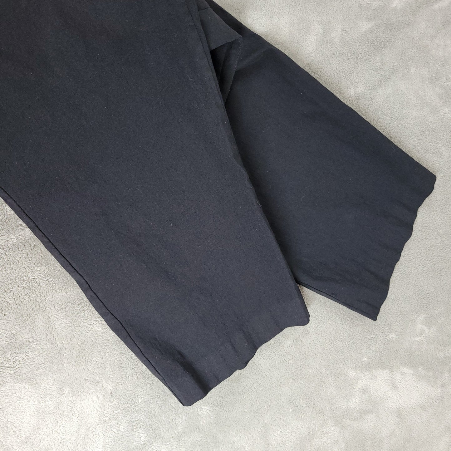 Lane Bryant Black Capri Dress Pants Size 20 Stretch Elastic Waist BLA121E