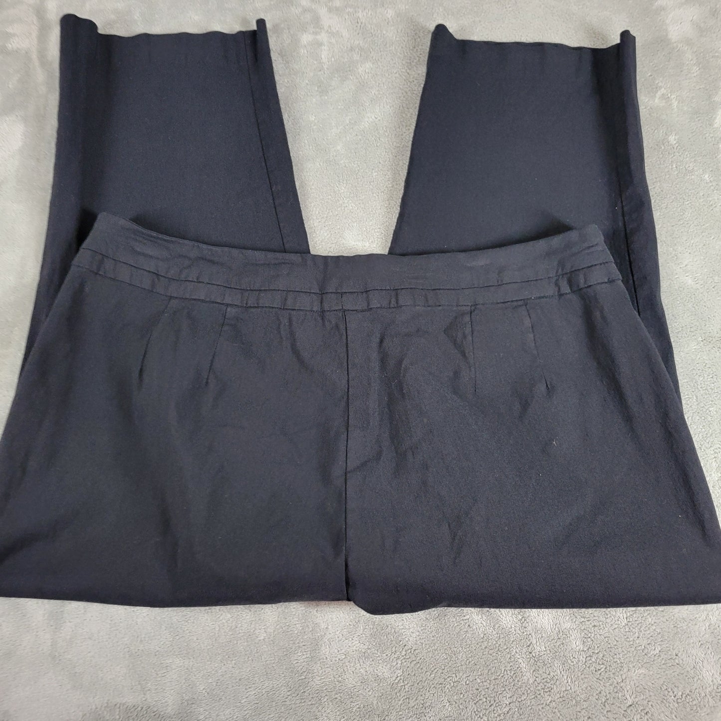Lane Bryant Black Capri Dress Pants Size 20 Stretch Elastic Waist BLA121E