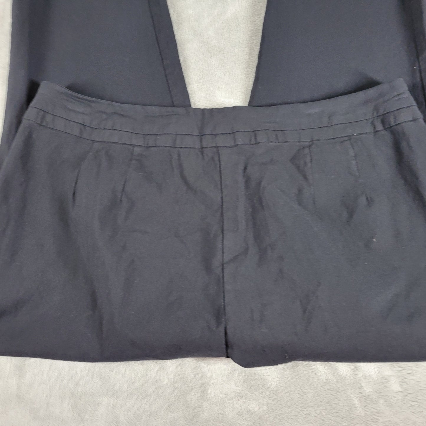 Lane Bryant Black Capri Dress Pants Size 20 Stretch Elastic Waist BLA121E