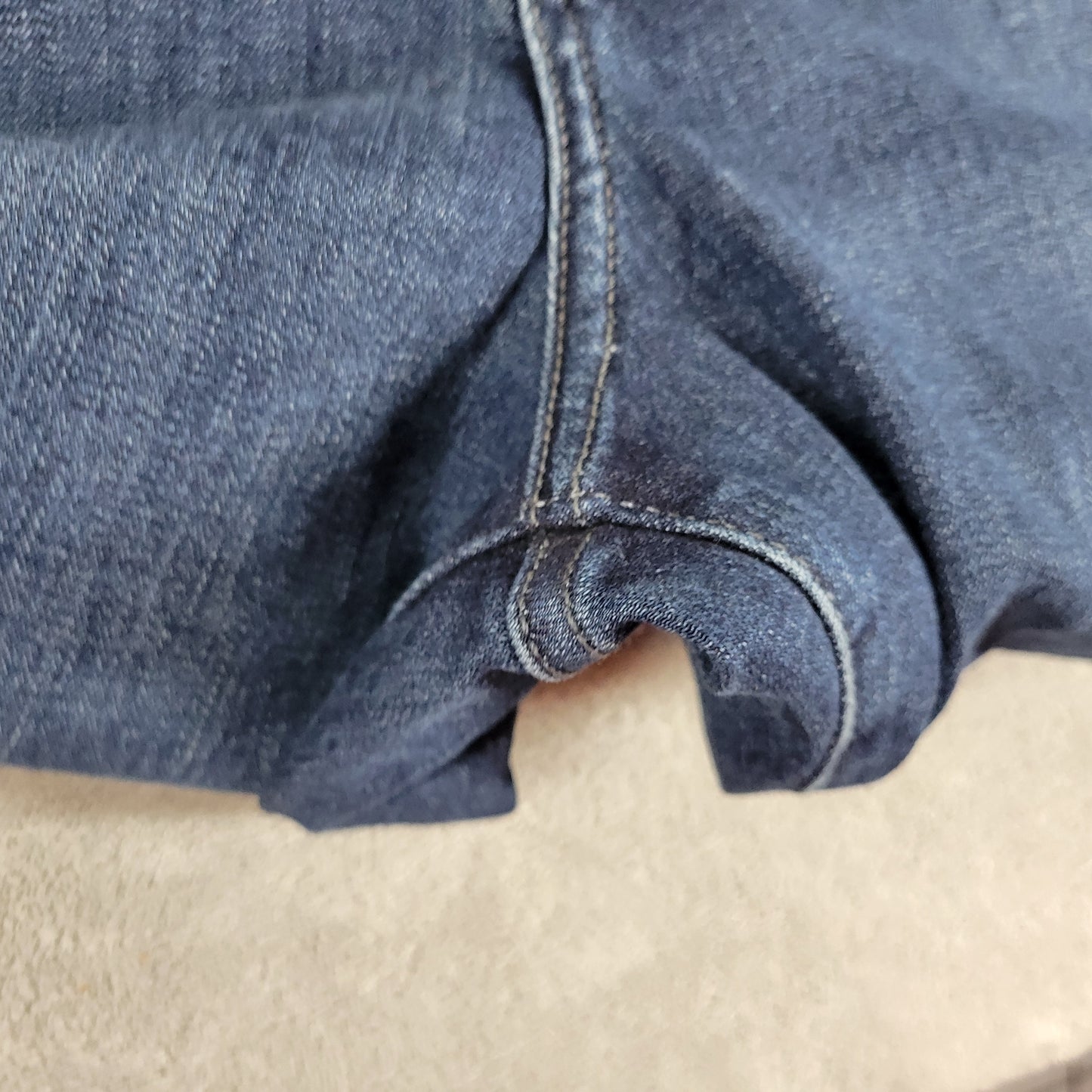 Lee Jeans Womens 22W Long Flex Motion Mid Rise Dark Blue Wash Straight SL117E