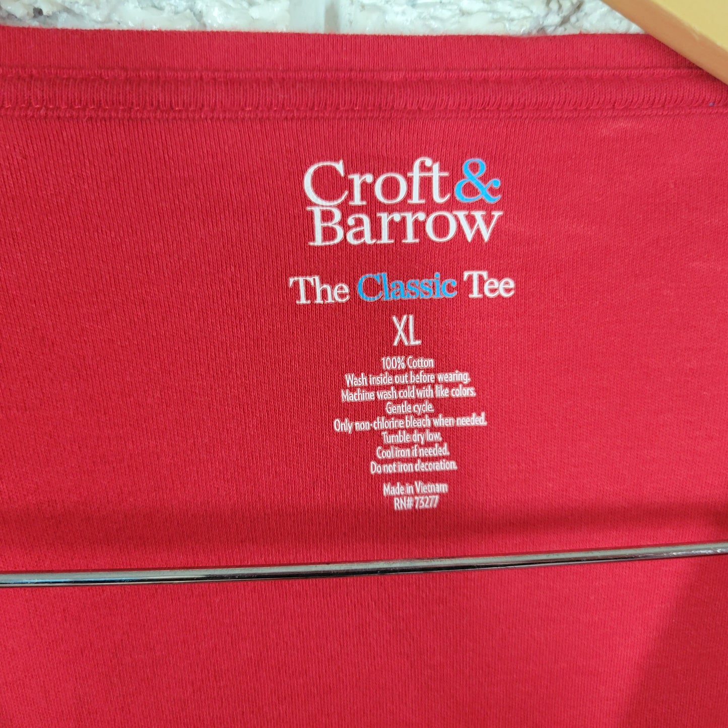Croft & Barrow Christmas Tee Womens XL Red Hot Cocoa Camping RV RED42E