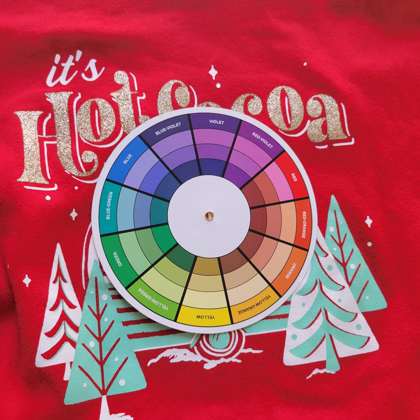 Croft & Barrow Christmas Tee Womens XL Red Hot Cocoa Camping RV RED42E