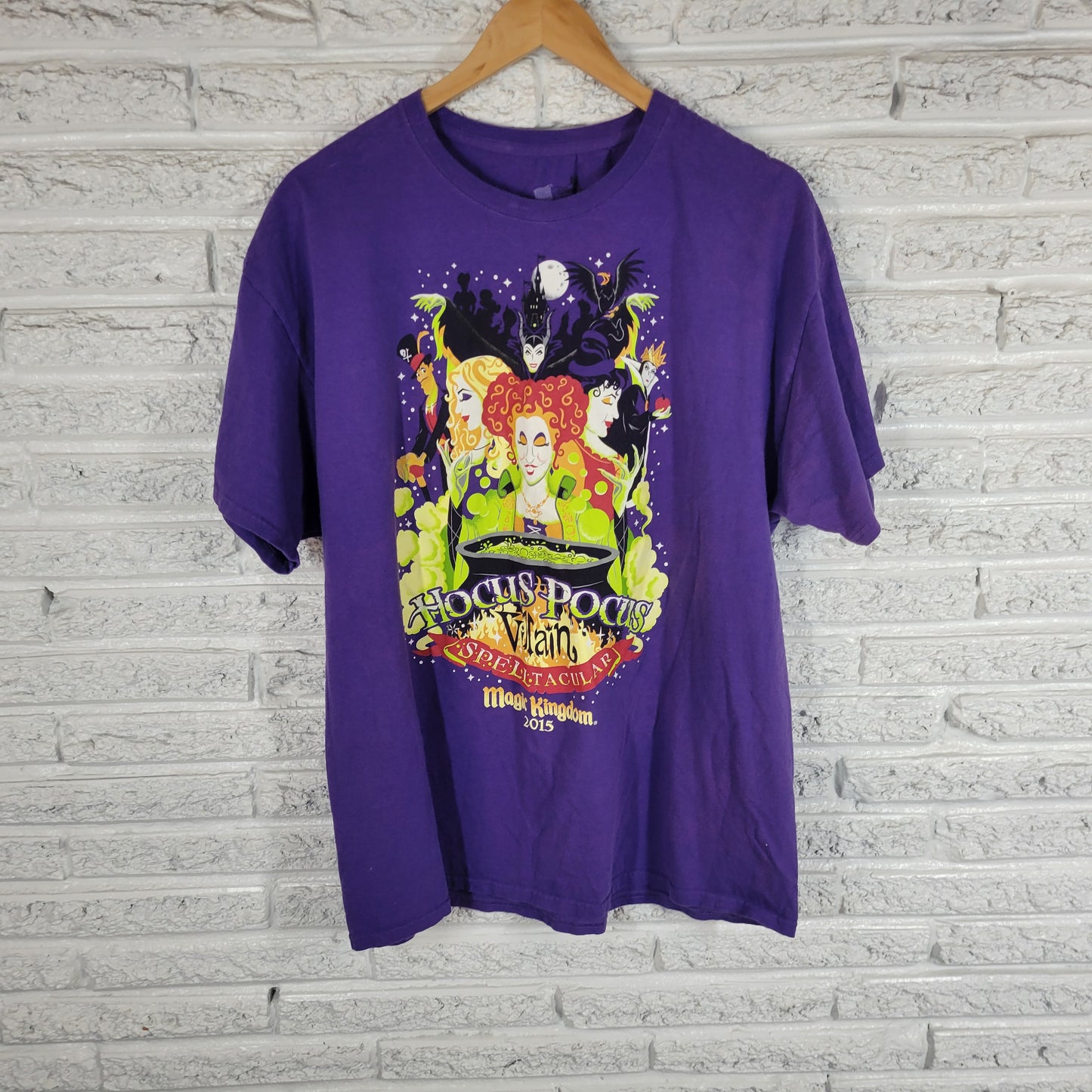 Disney Parks Hocus Pocus Villain Spelltacular 2015 Shirt Purple Adult XL NOV136E