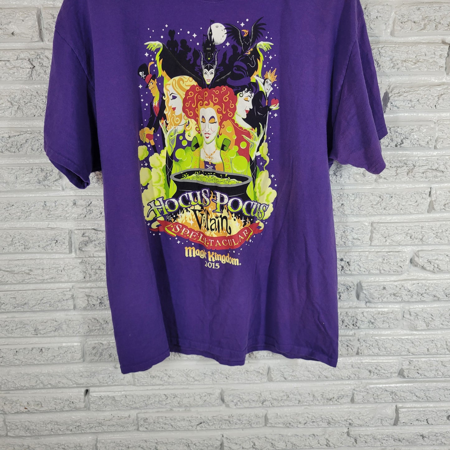 Disney Parks Hocus Pocus Villain Spelltacular 2015 Shirt Purple Adult XL NOV136E