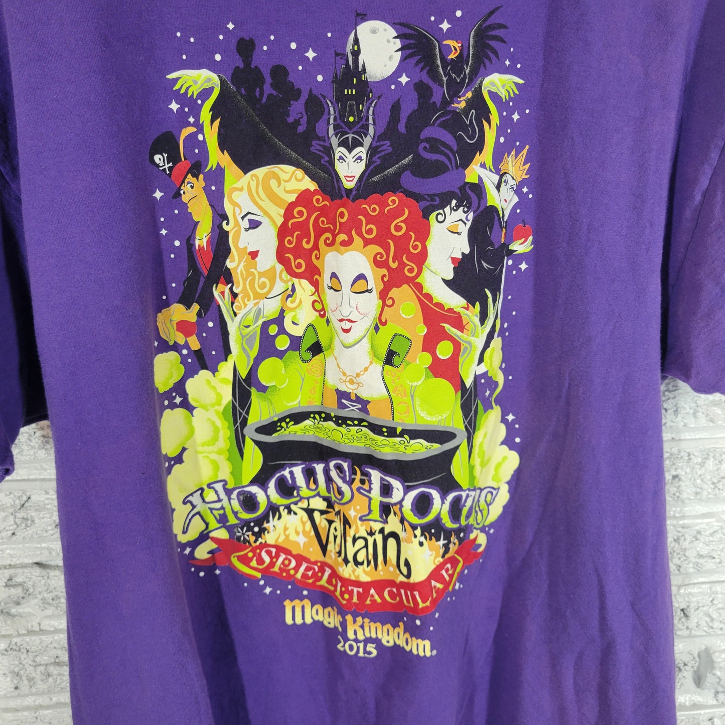Disney Parks Hocus Pocus Villain Spelltacular 2015 Shirt Purple Adult XL NOV136E