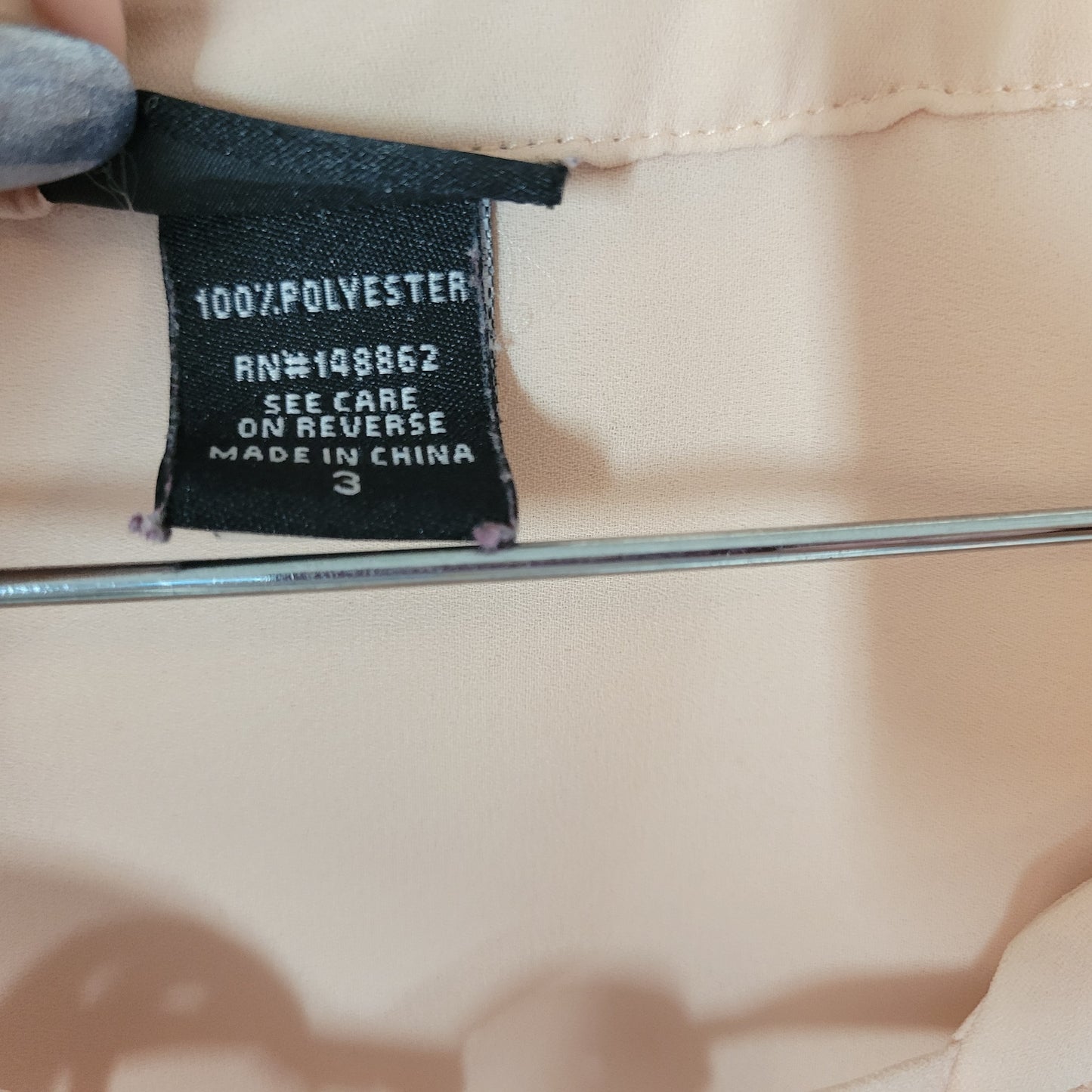 Torrid 3X Pale Pink Sheer Button Up Top 3/4 Roll Tab Sleeve Keyhole PIN10E