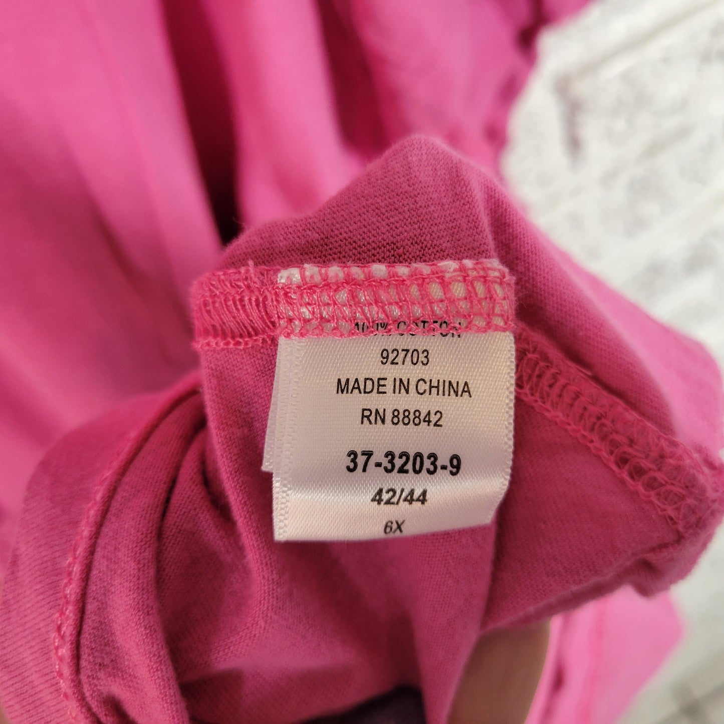 Roamans T Shirt Womens 6X Pink Cotton Short Sleeve Solid Crew Neck Casual PIN3E