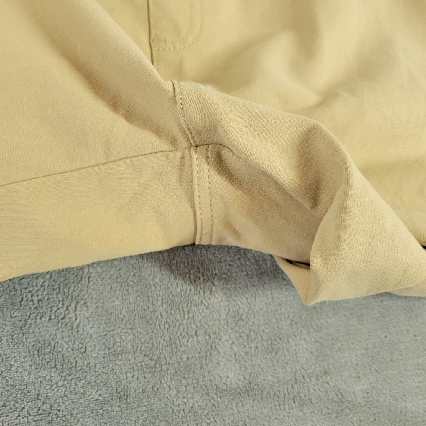 Denim & Co Womens Pants 20WT Plus Tall Beige Cotton Jogger Straight Leg A23E