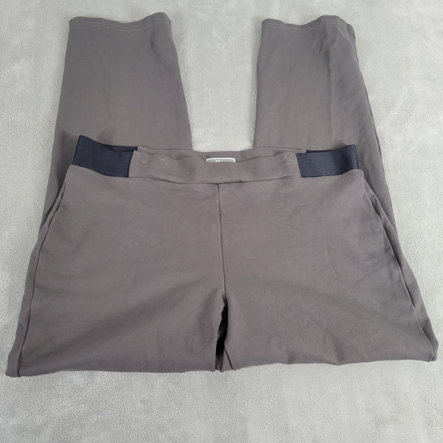 JM Collection Womens Pants XL Gray Jogger Pull On Elastic Waist Stretch GRA92E