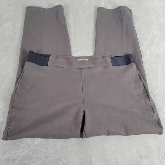 JM Collection Womens Pants XL Gray Jogger Pull On Elastic Waist Stretch GRA92E