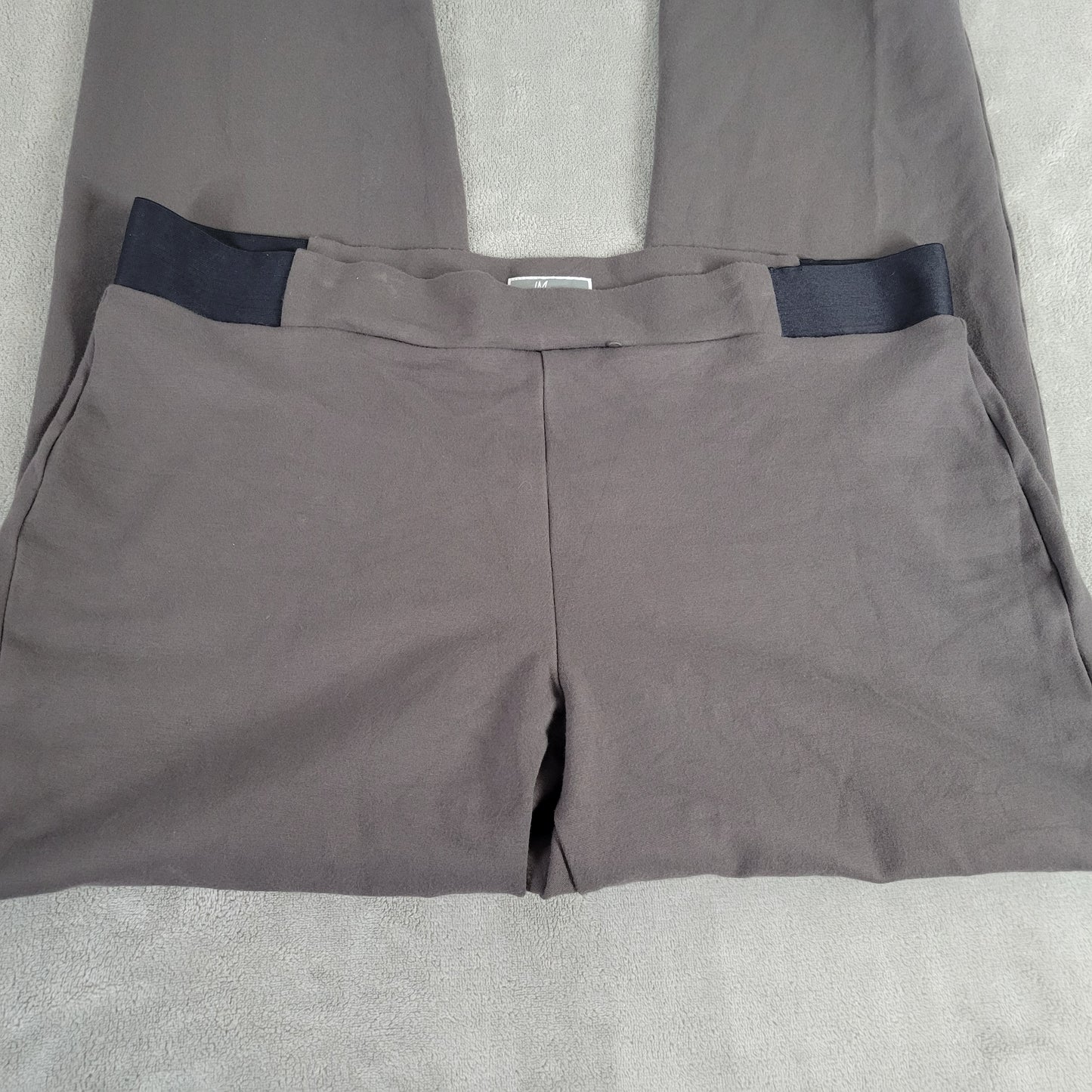 JM Collection Womens Pants XL Gray Jogger Pull On Elastic Waist Stretch GRA92E