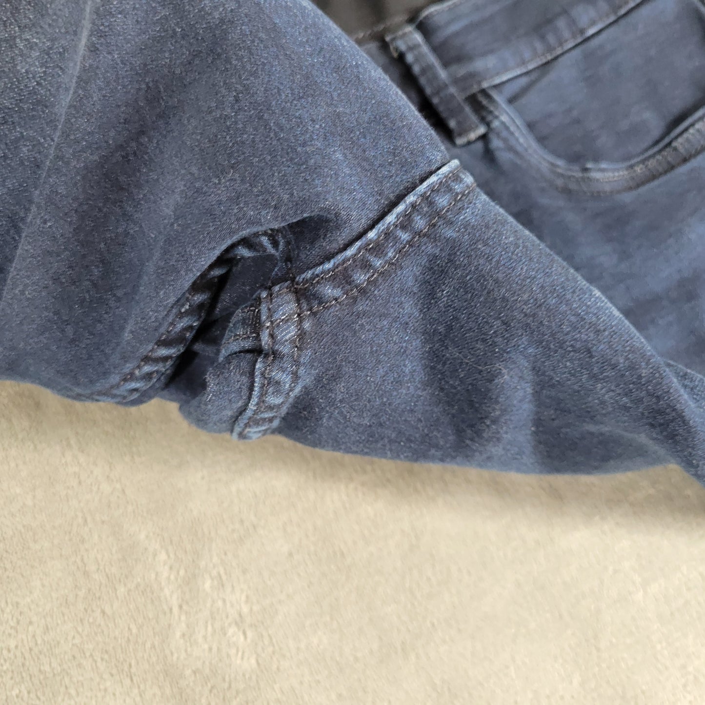 Liz Claiborne Womens Jeans 22W Dark Blue Capri Denim Sara Crop CAP18E