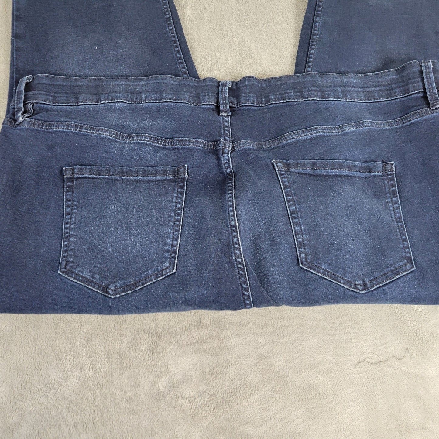 Liz Claiborne Womens Jeans 22W Dark Blue Capri Denim Sara Crop CAP18E
