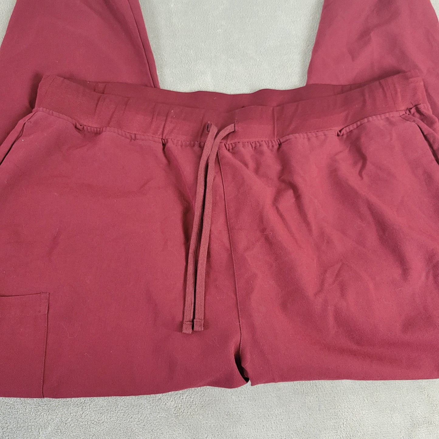 Mandala Womens Jogger Pants 2XL Plus Burgundy Polyester Stretch BUR8E