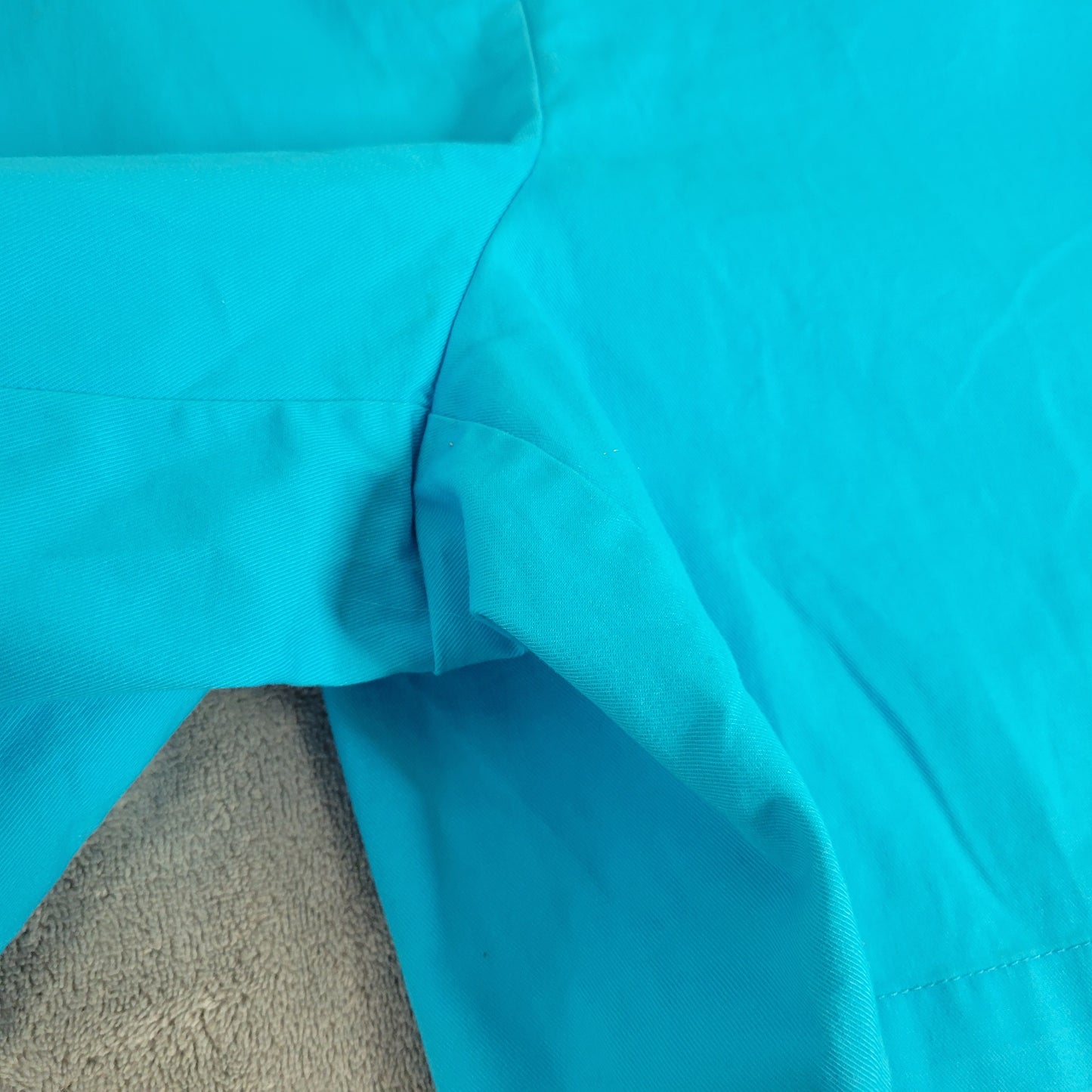 Talbots Chino Shorts 18 Blue Cotton Stretch 7 Inseam Slash Pocket Travel BLU1E