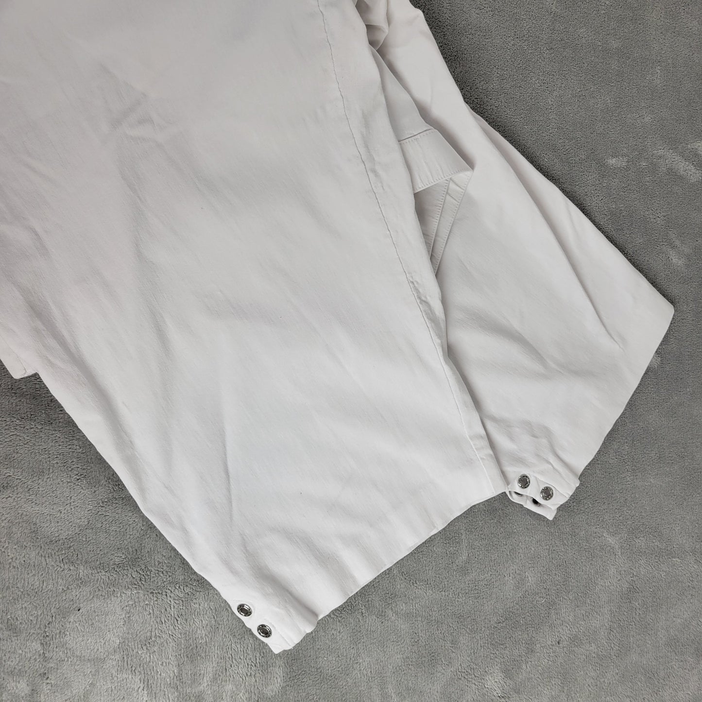Counterparts White Capri Pants 24W Grommet Hem Elastic Waist Travel WHI8E