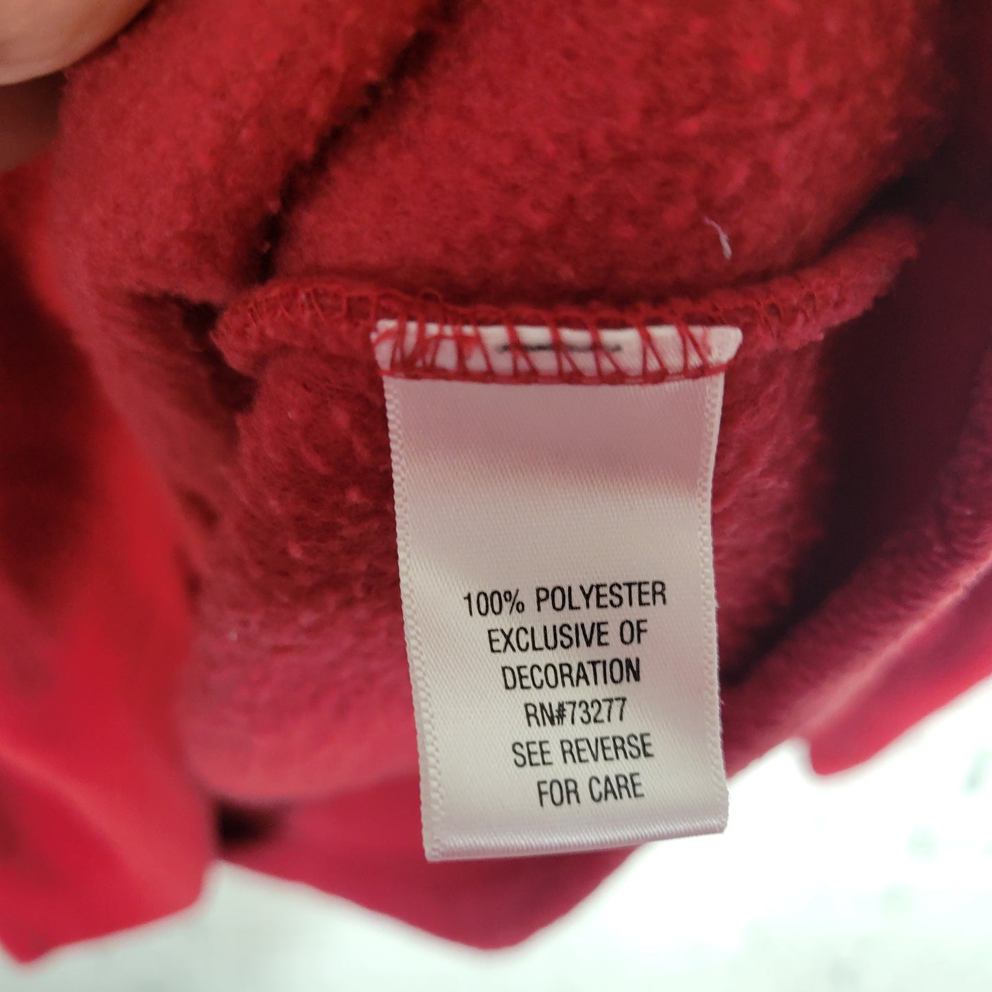 Croft & Barrow Christmas Snowman Fleece Sweatshirt XL Red V-Neck SWE97E