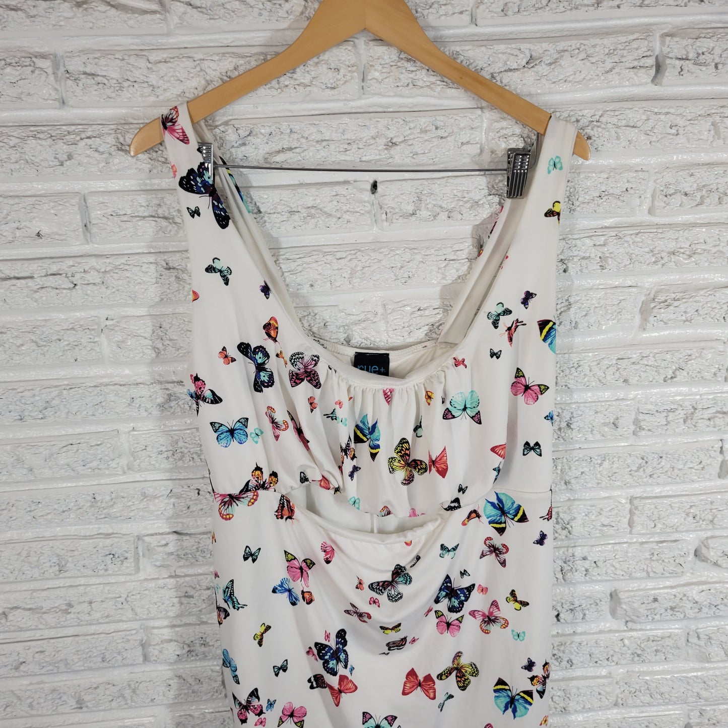 Rue21 Rue+ 2X Plus Size Butterfly Swing Mini Dress Tunic Cut Out Open Belly A1E