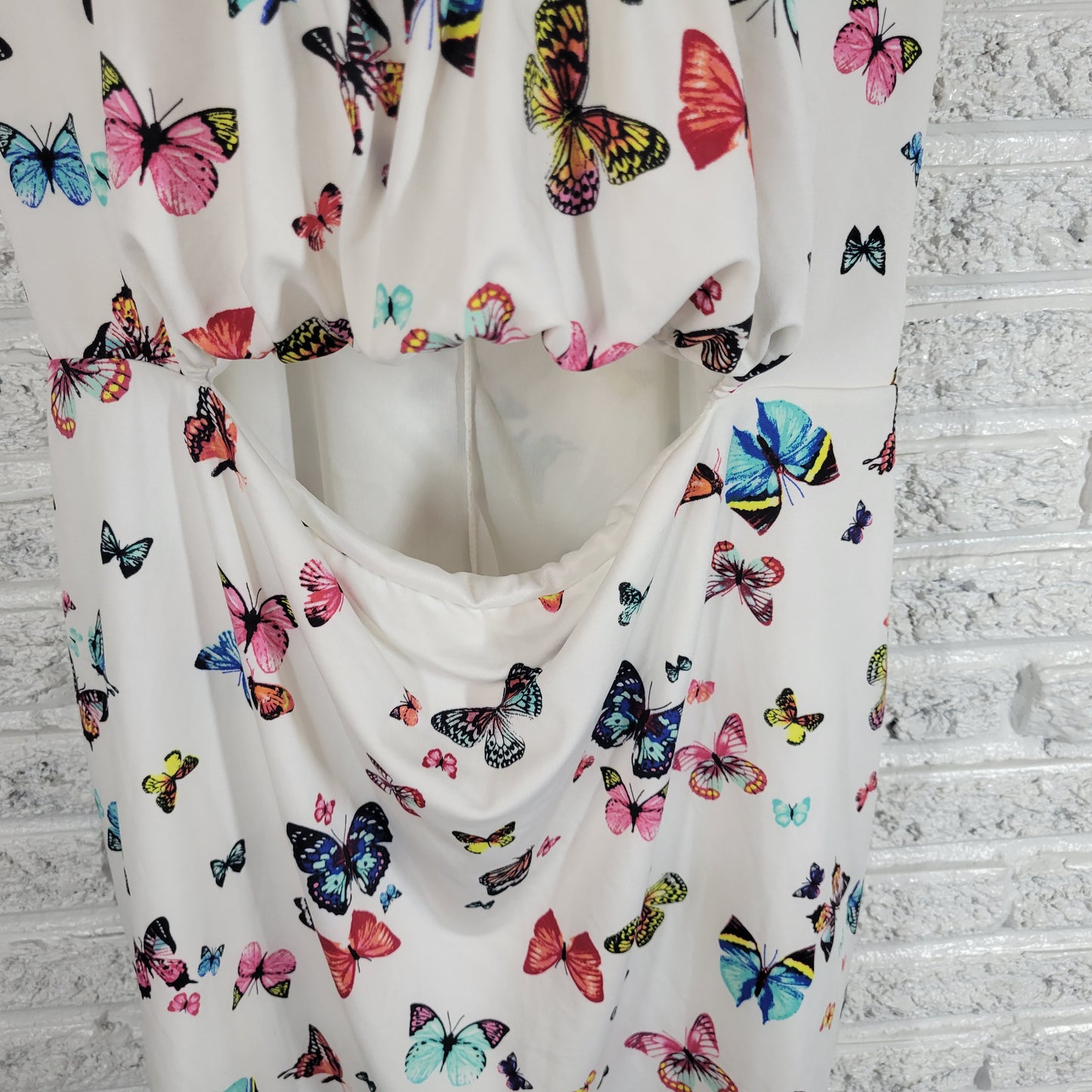 Rue21 Rue+ 2X Plus Size Butterfly Swing Mini Dress Tunic Cut Out Open Belly A1E