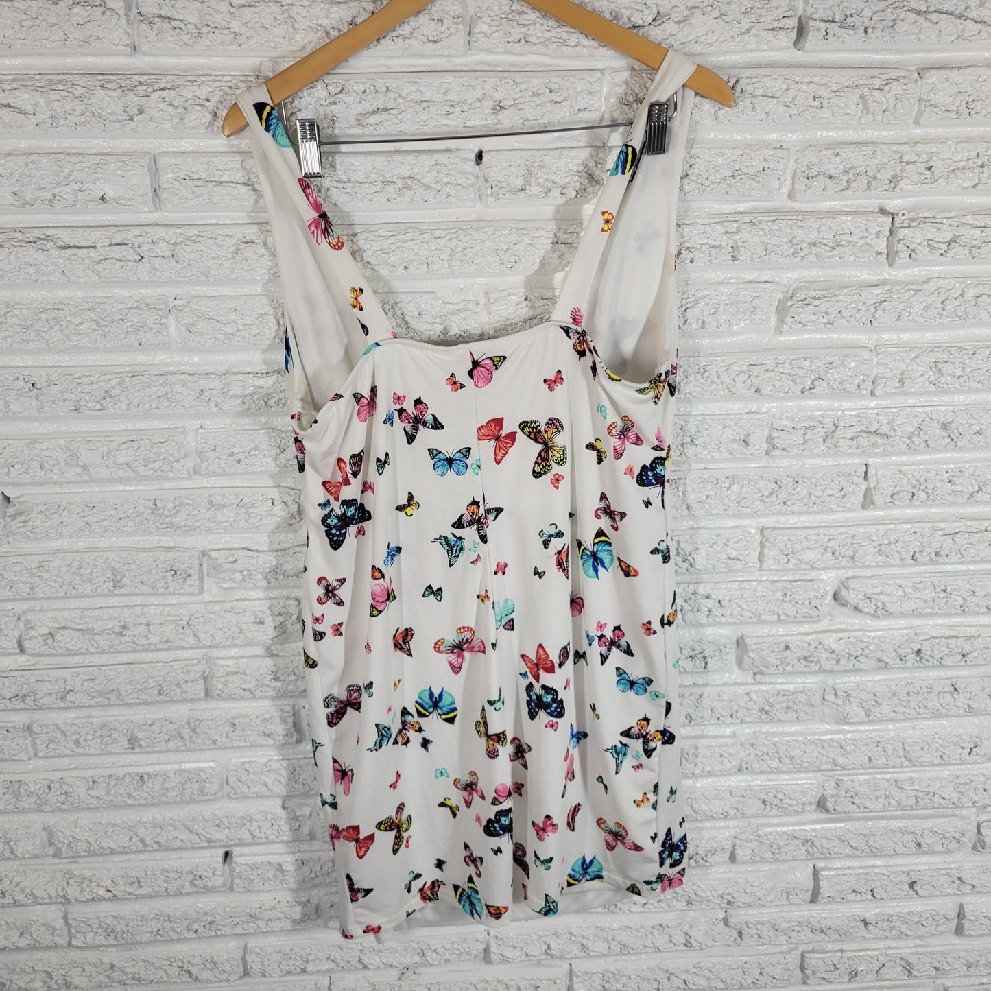 Rue21 Rue+ 2X Plus Size Butterfly Swing Mini Dress Tunic Cut Out Open Belly A1E