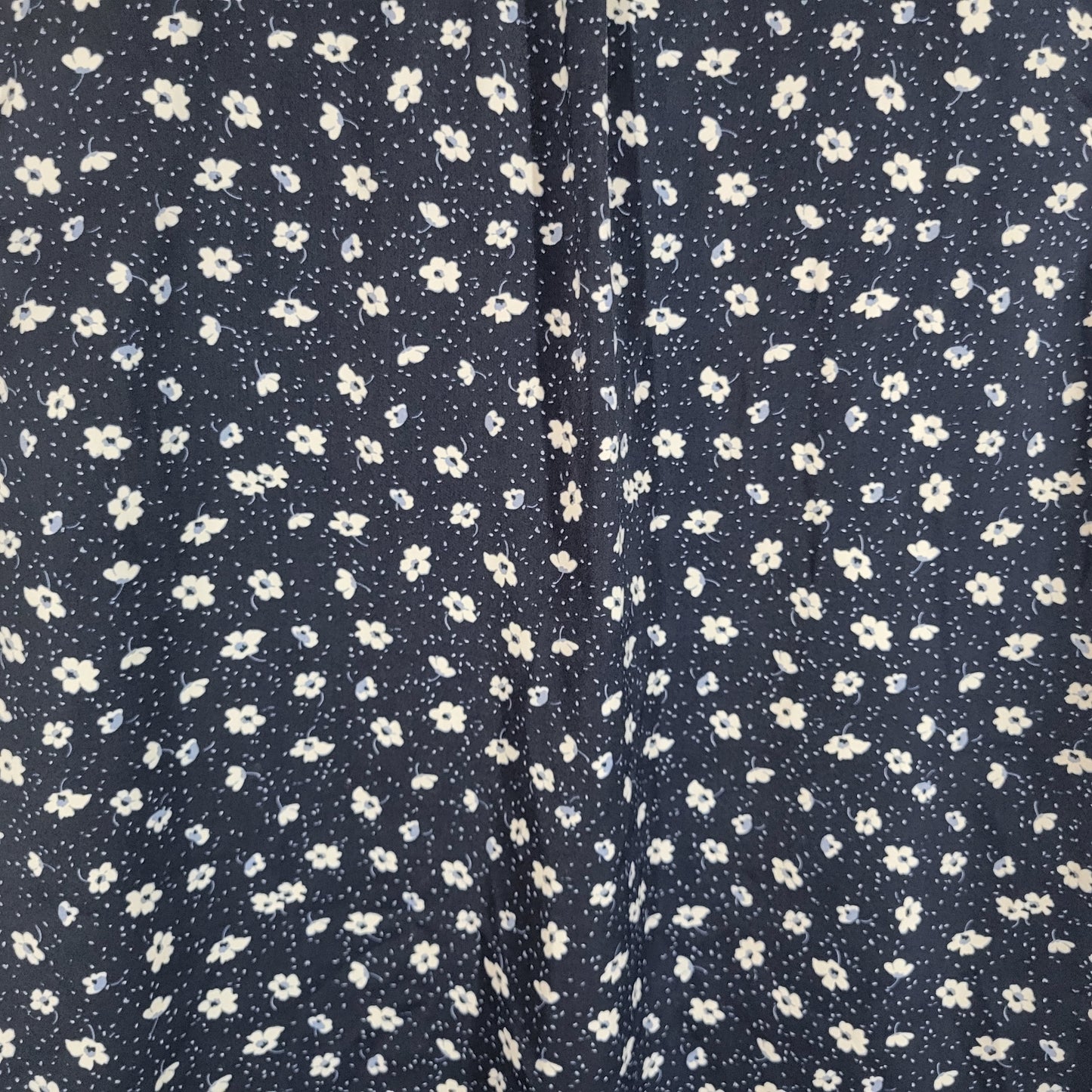 Ellos Plus Size 20 Blouse Blue White Floral Sleeveless V Neck Top Button FLO102E